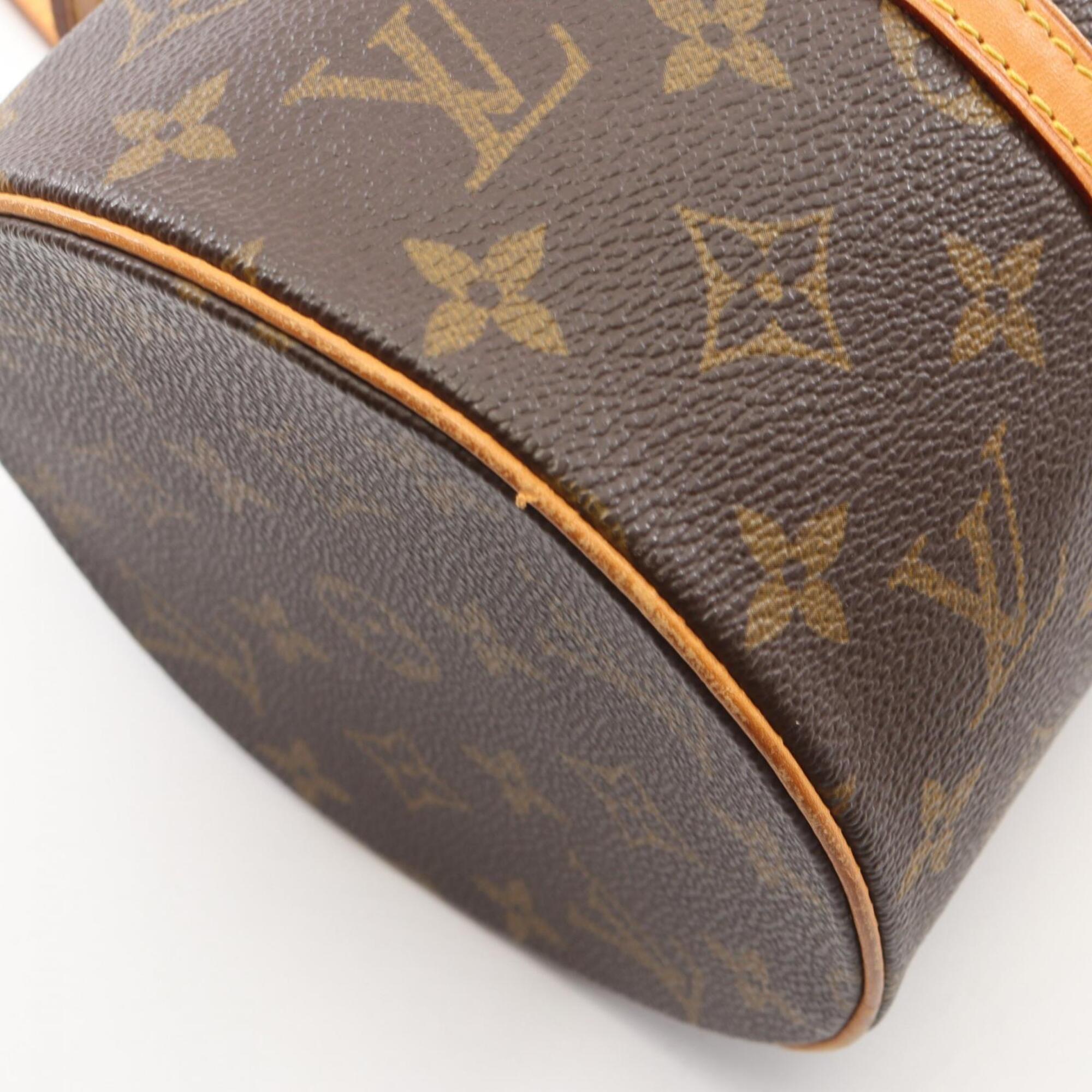 Louis Vuitton Brown Monogram Coated Canvas Leather Handbag (Pre-Owned)