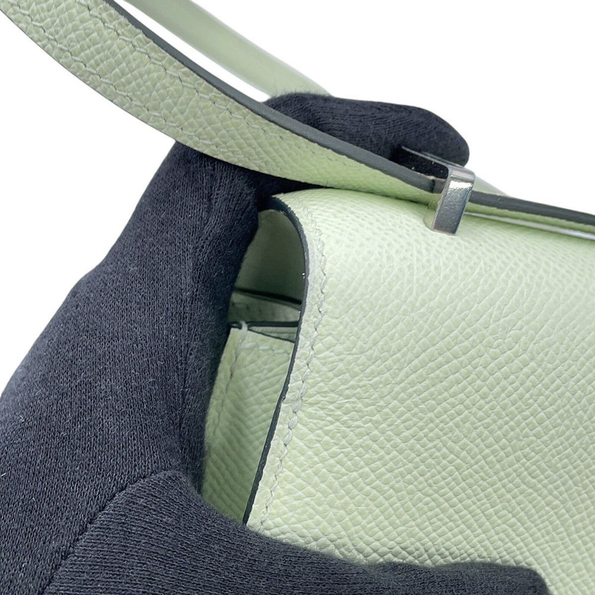 Hermes Light Green Vert Epsom Leather Handbag Shoulder Bag (Pre-Owned)
