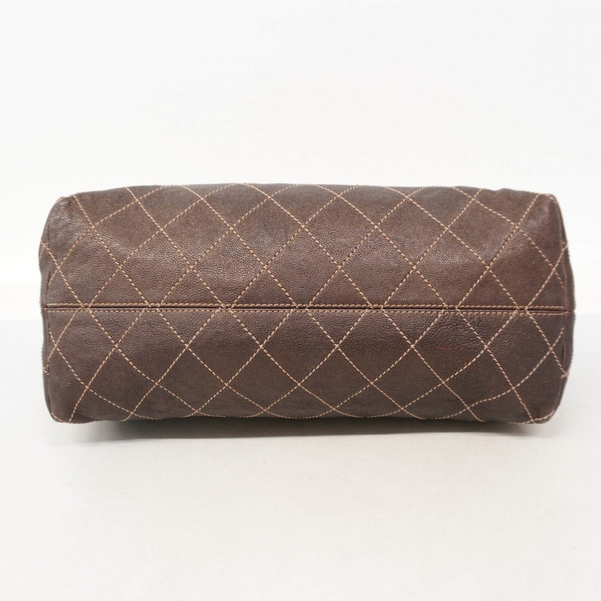 Chanel Brown Leather Tote Bag (Pre-Owned)