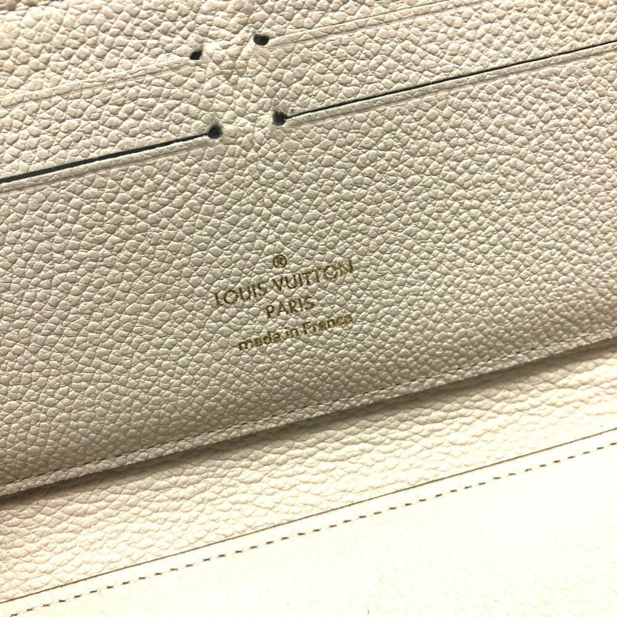 Louis Vuitton White Monogram Empreinte Long Wallet (Bi-Fold) (Pre-Owned)