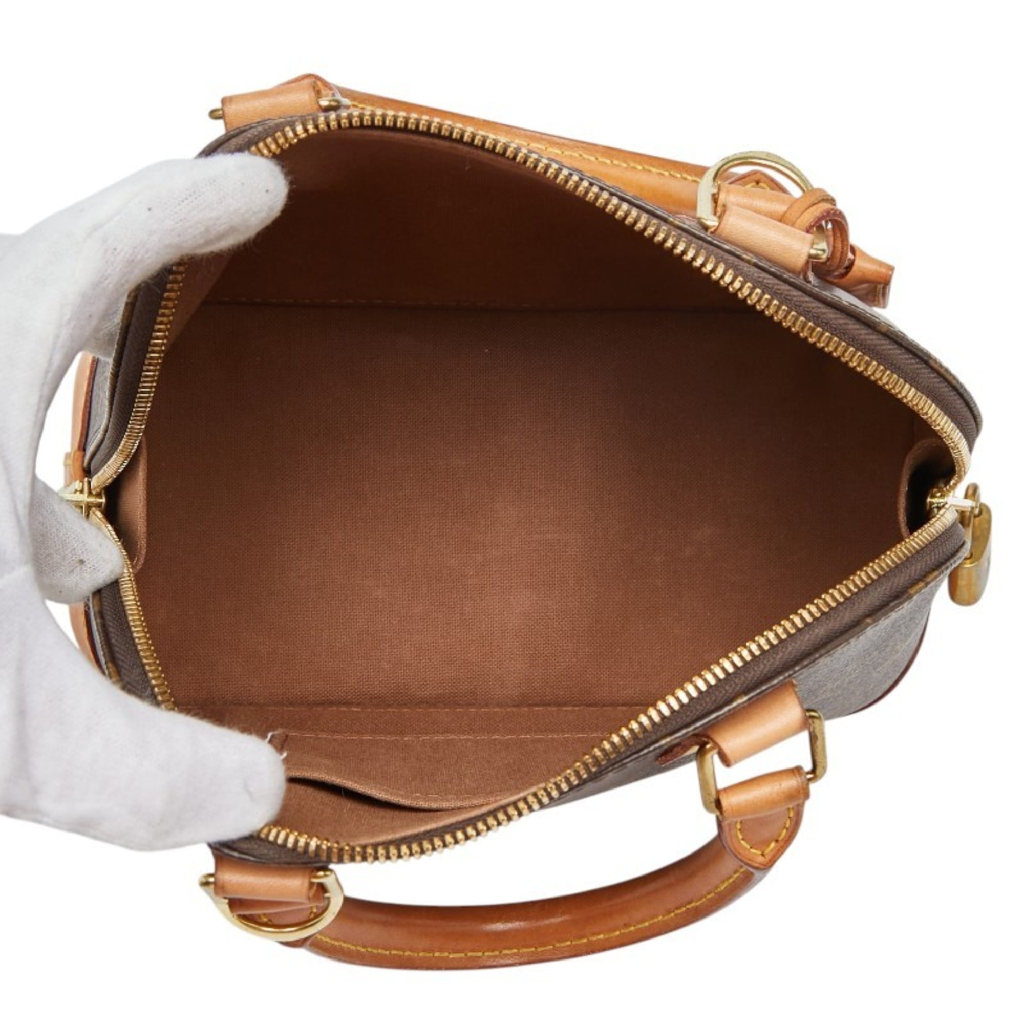 Louis Vuitton Monogram Brown Pvc Leather Handbag Shoulder Bag (Pre-Owned)