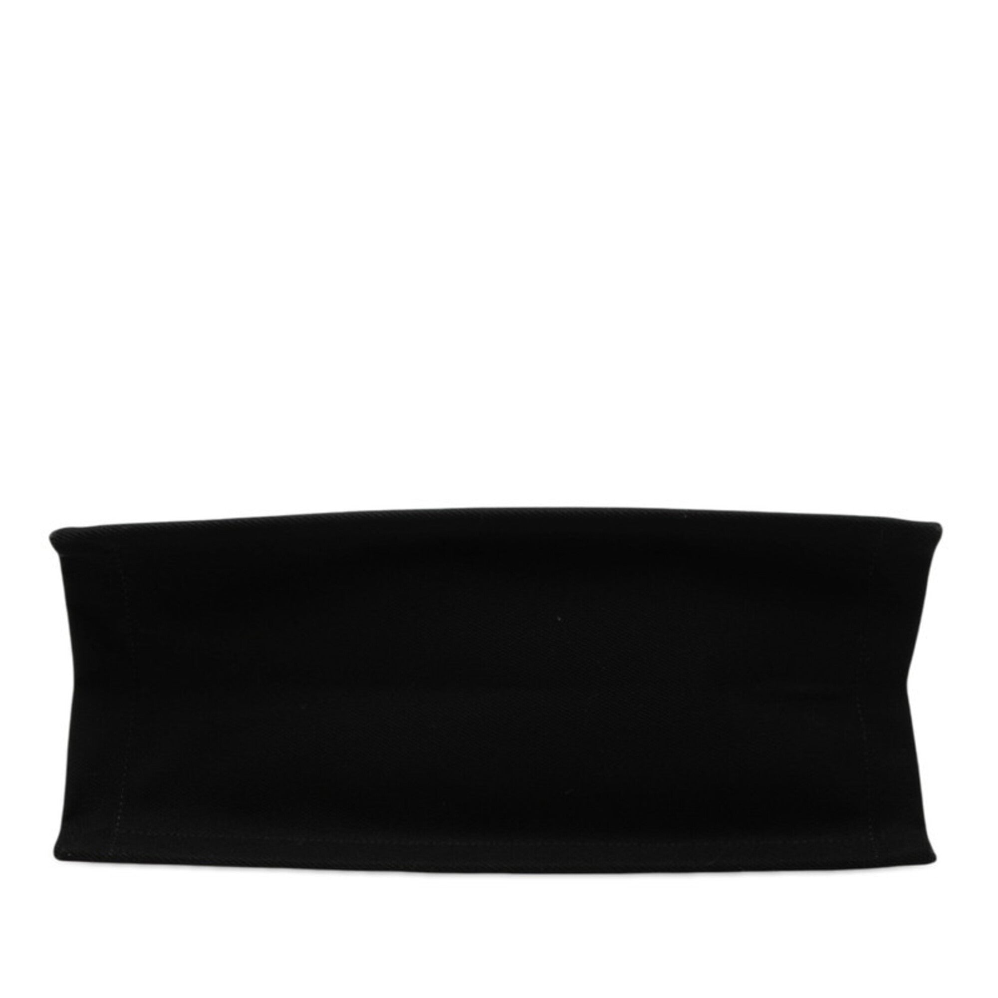 Saint Laurent Black Canvas Leather Handbag Tote Bag (Pre-Owned)