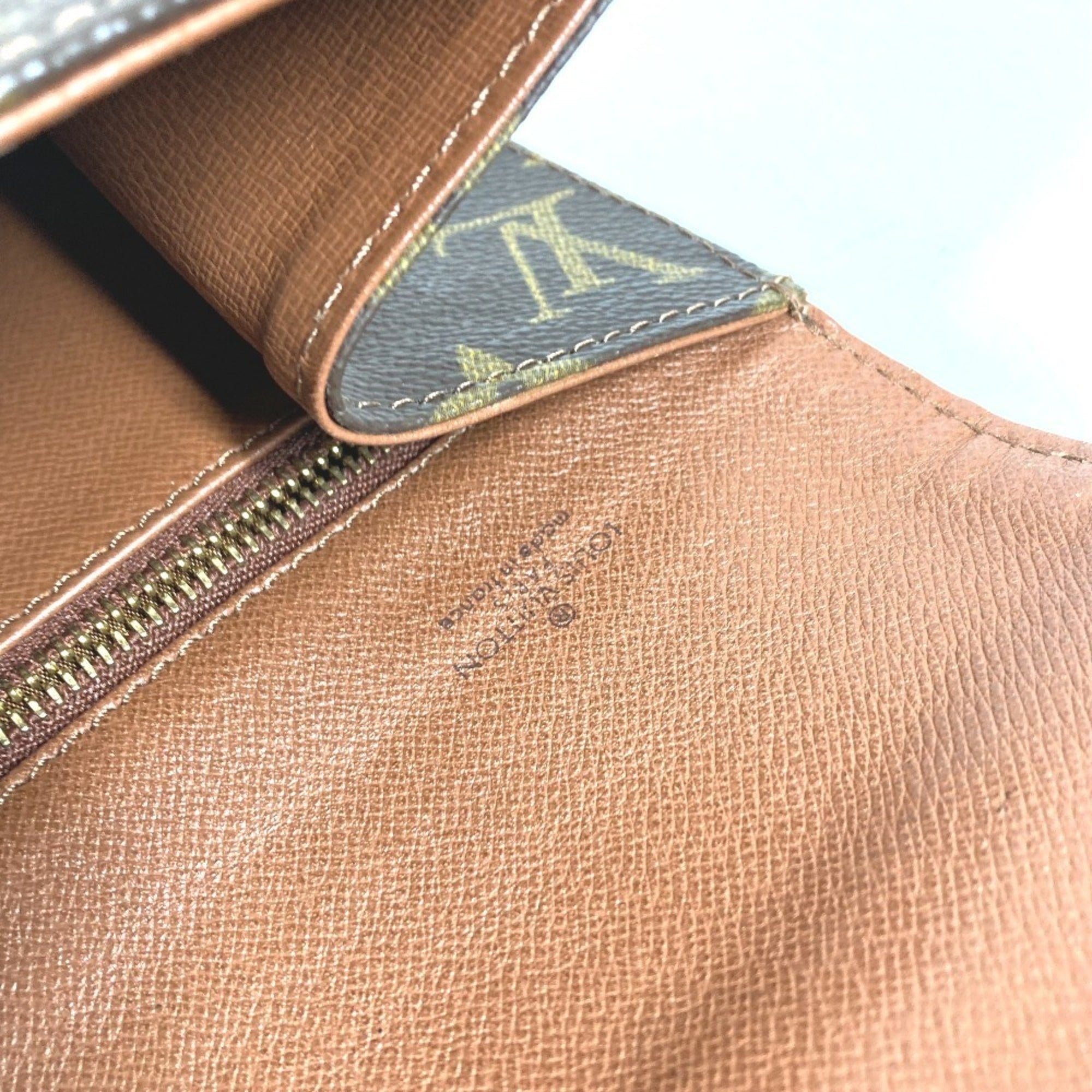 Louis Vuitton Brown Monogram Clutch Bag Handbag Pochette Pouch (Pre-Owned)