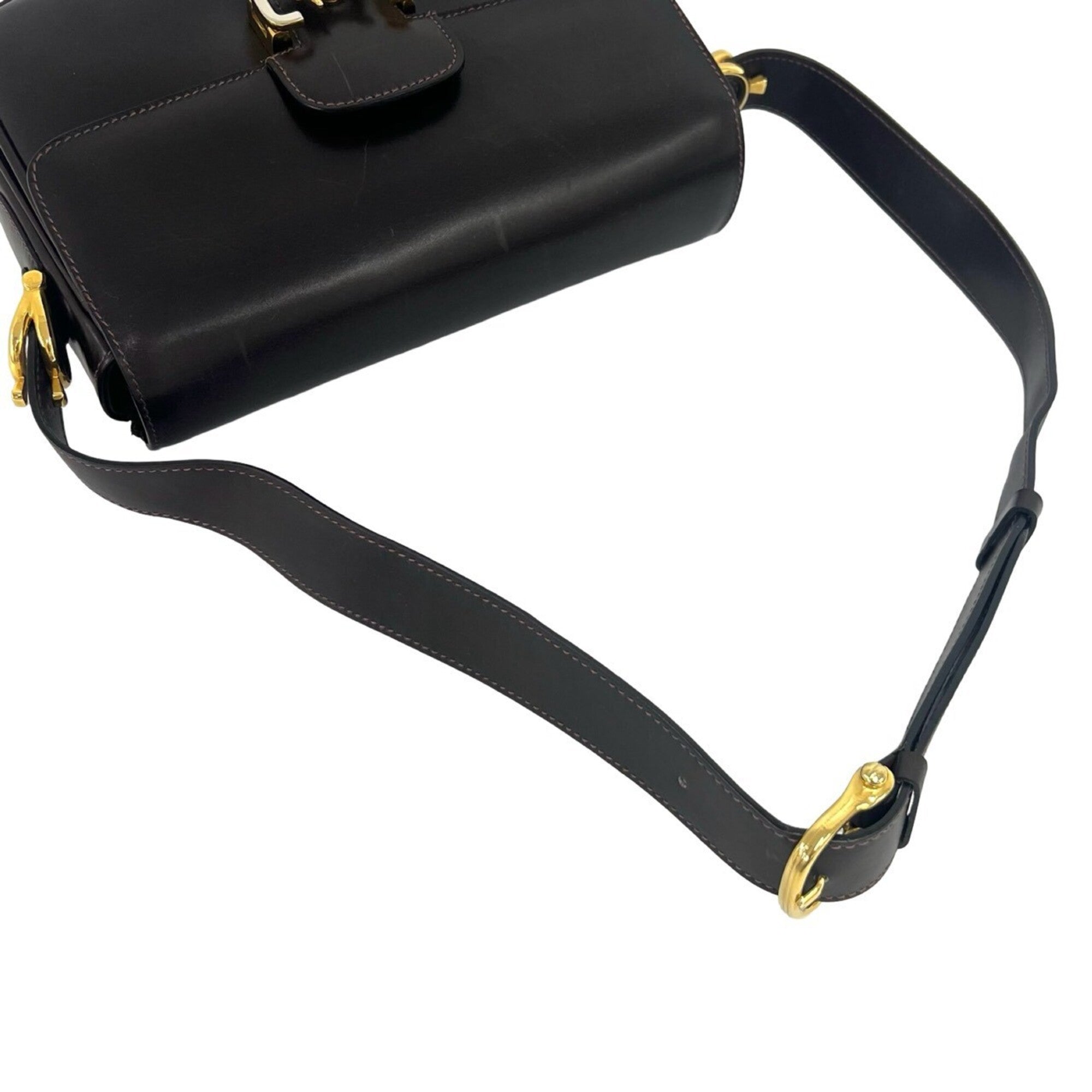 Celine Brown Leather Shoulder Bag (Pre-Owned)
