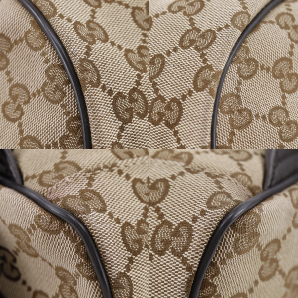 Gucci Gg Canvas Brown Gg Canvas Backpack (Pre-Owned)