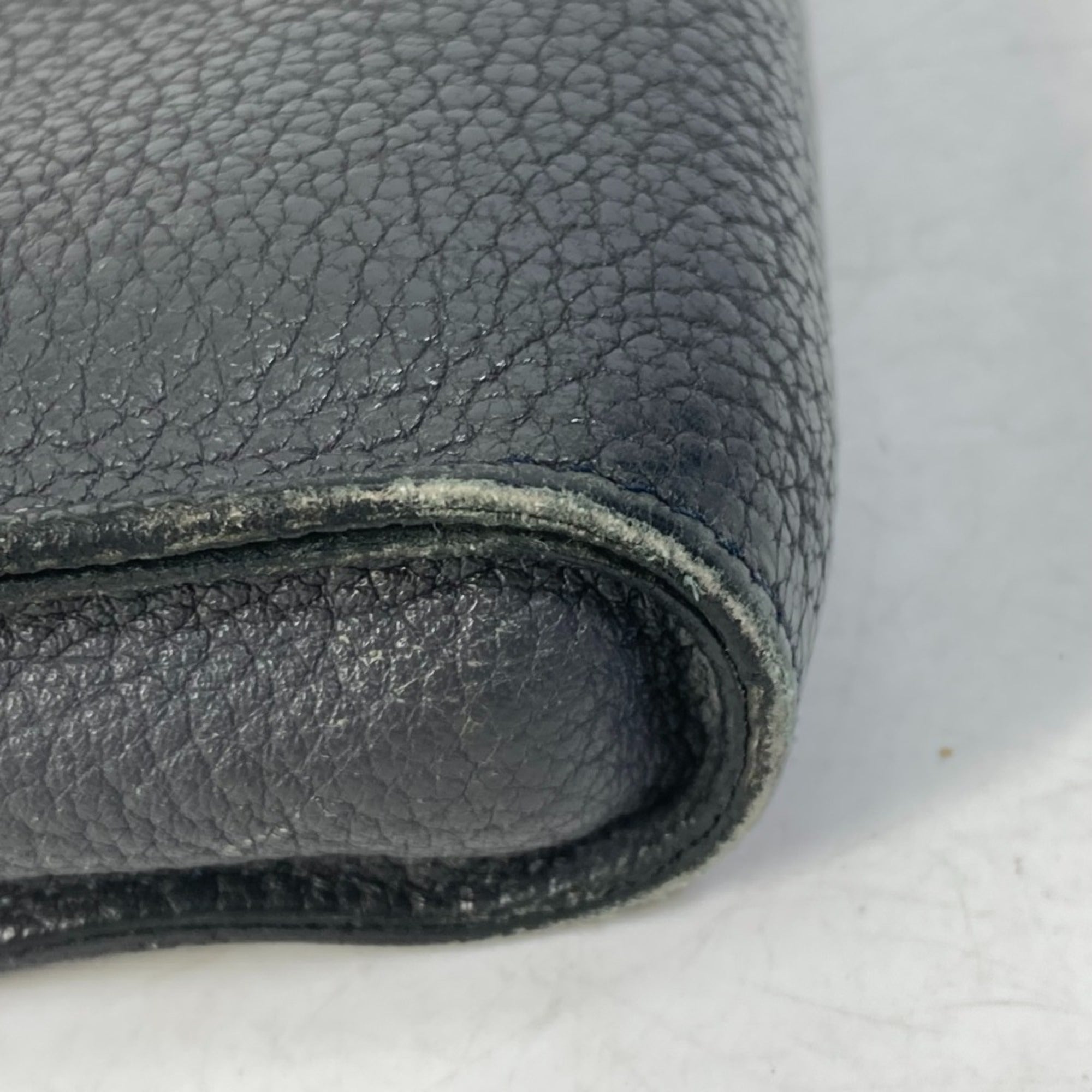 Hermes Gray Leather Clutch Bag (Pre-Owned)