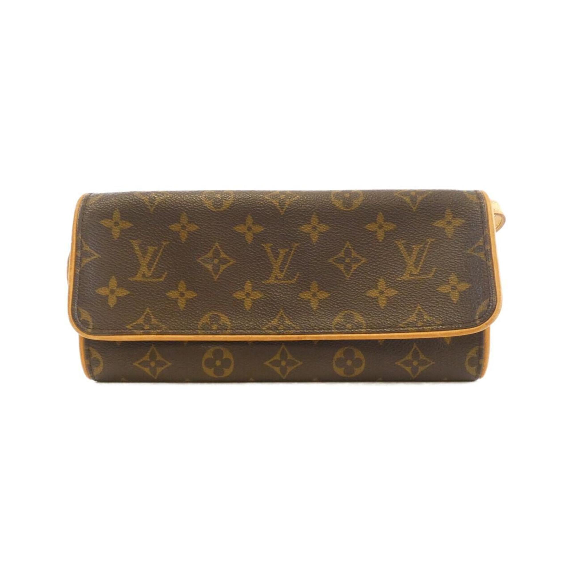 Louis Vuitton Brown Coated Canvas Pochette Shoulder Bag (Pre-Owned)
