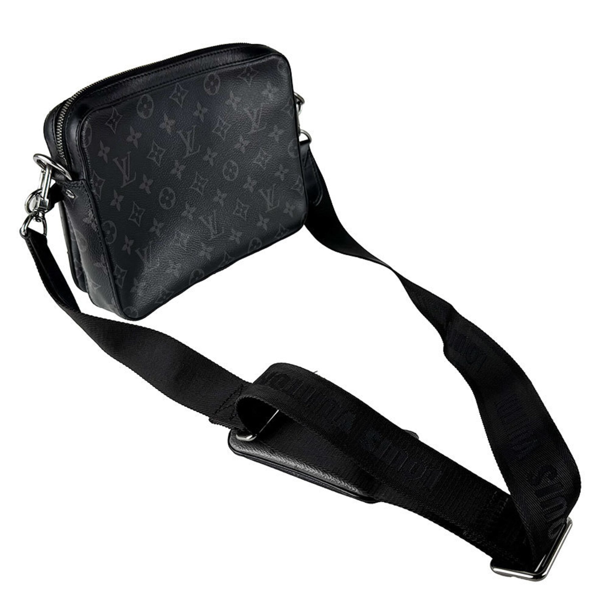 Louis Vuitton Black Gray Monogram Eclipse Pvc Shoulder Bag (Pre-Owned)