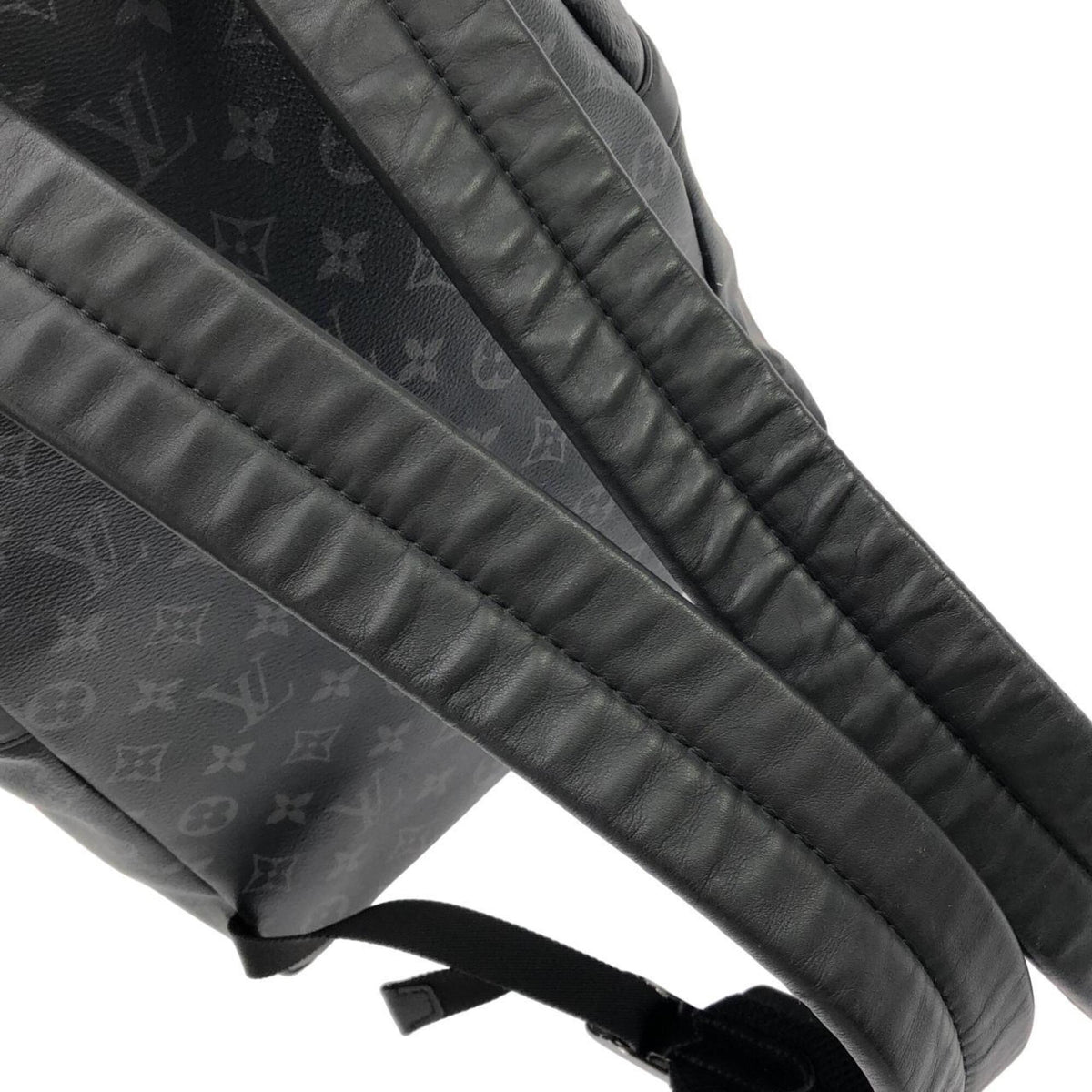Louis Vuitton Black Coated Canvas Backpack (Pre-Owned)