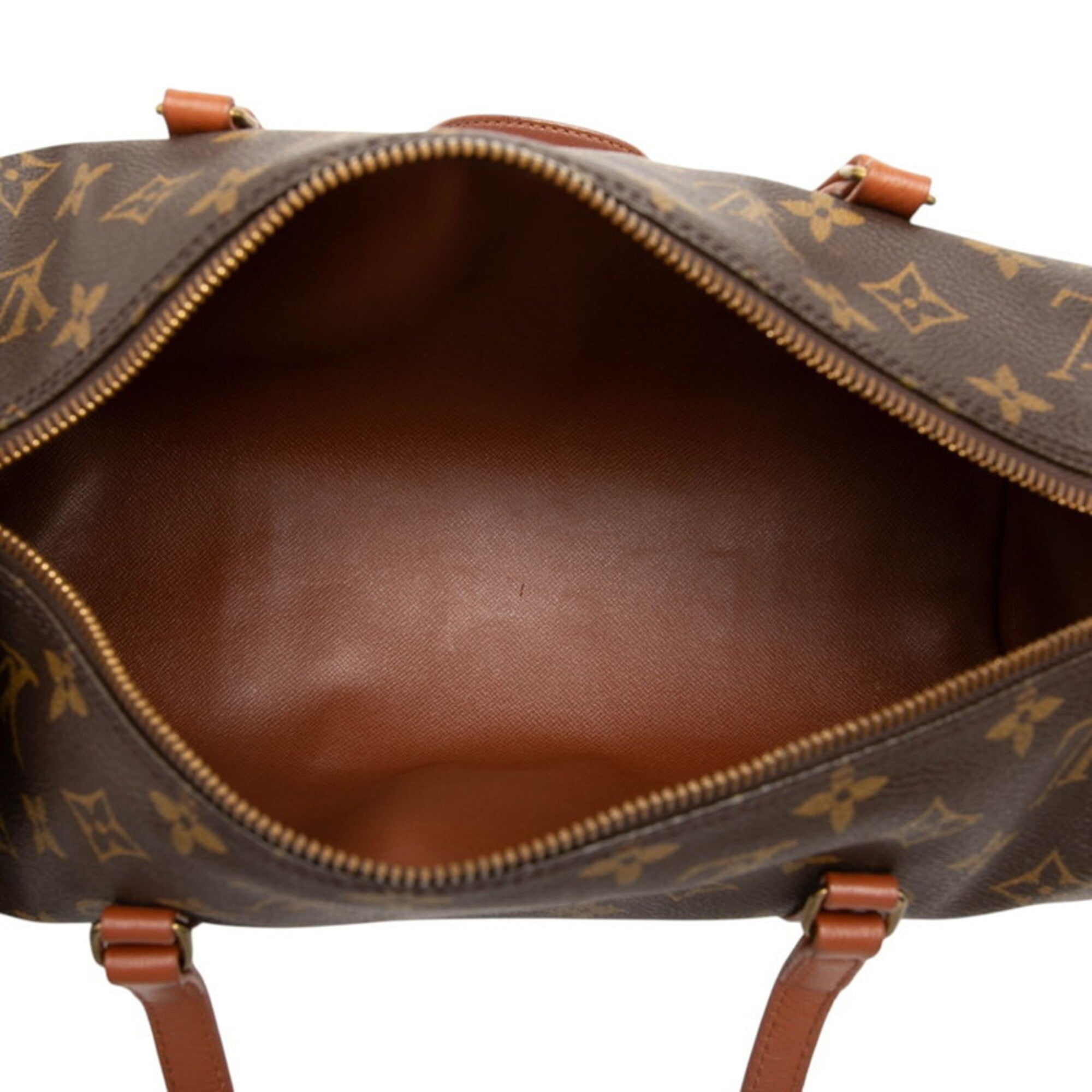 Louis Vuitton Brown Pvc Leather Handbag Pouch (Pre-Owned)