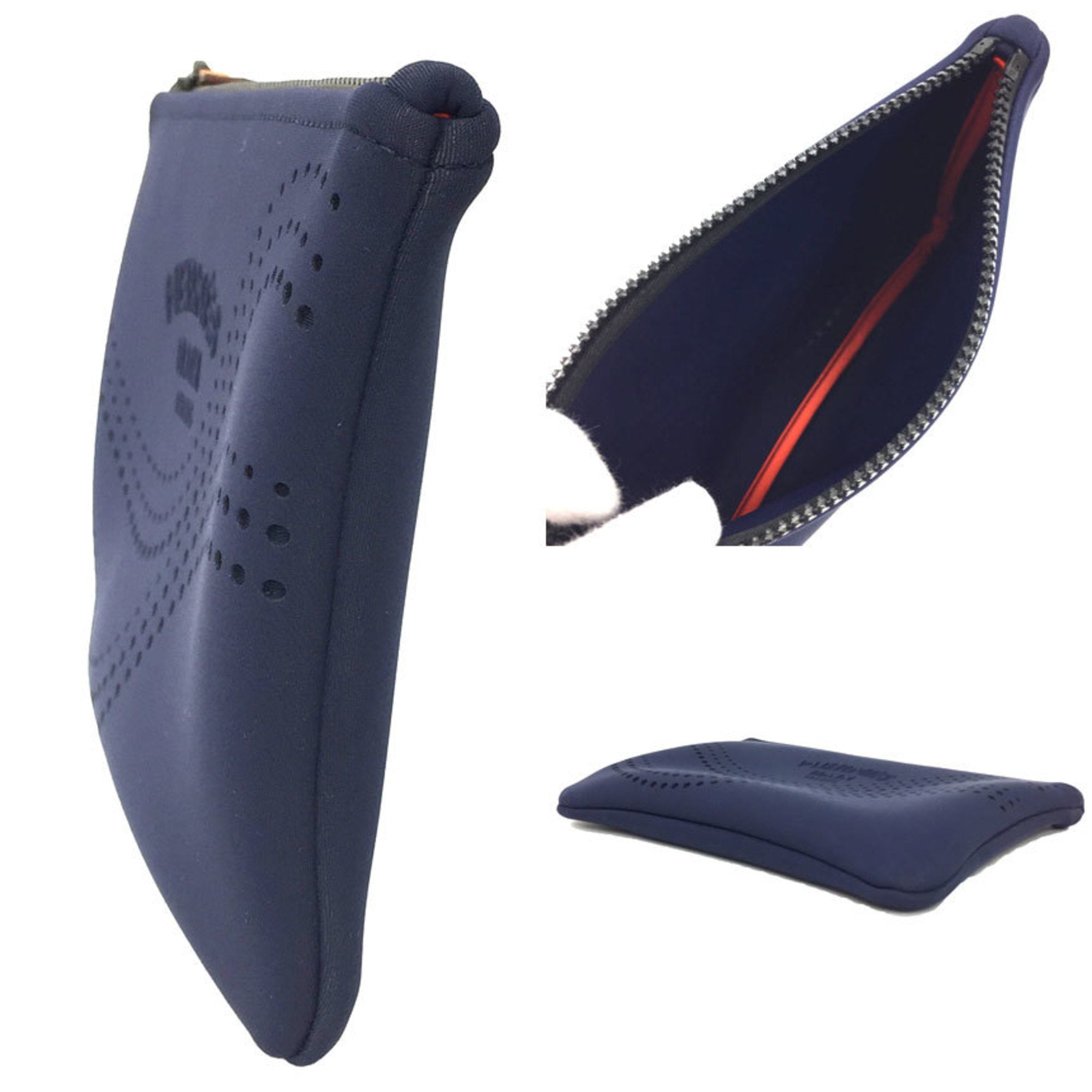 Hermes Navy Polyamide Pouch (Pre-Owned)