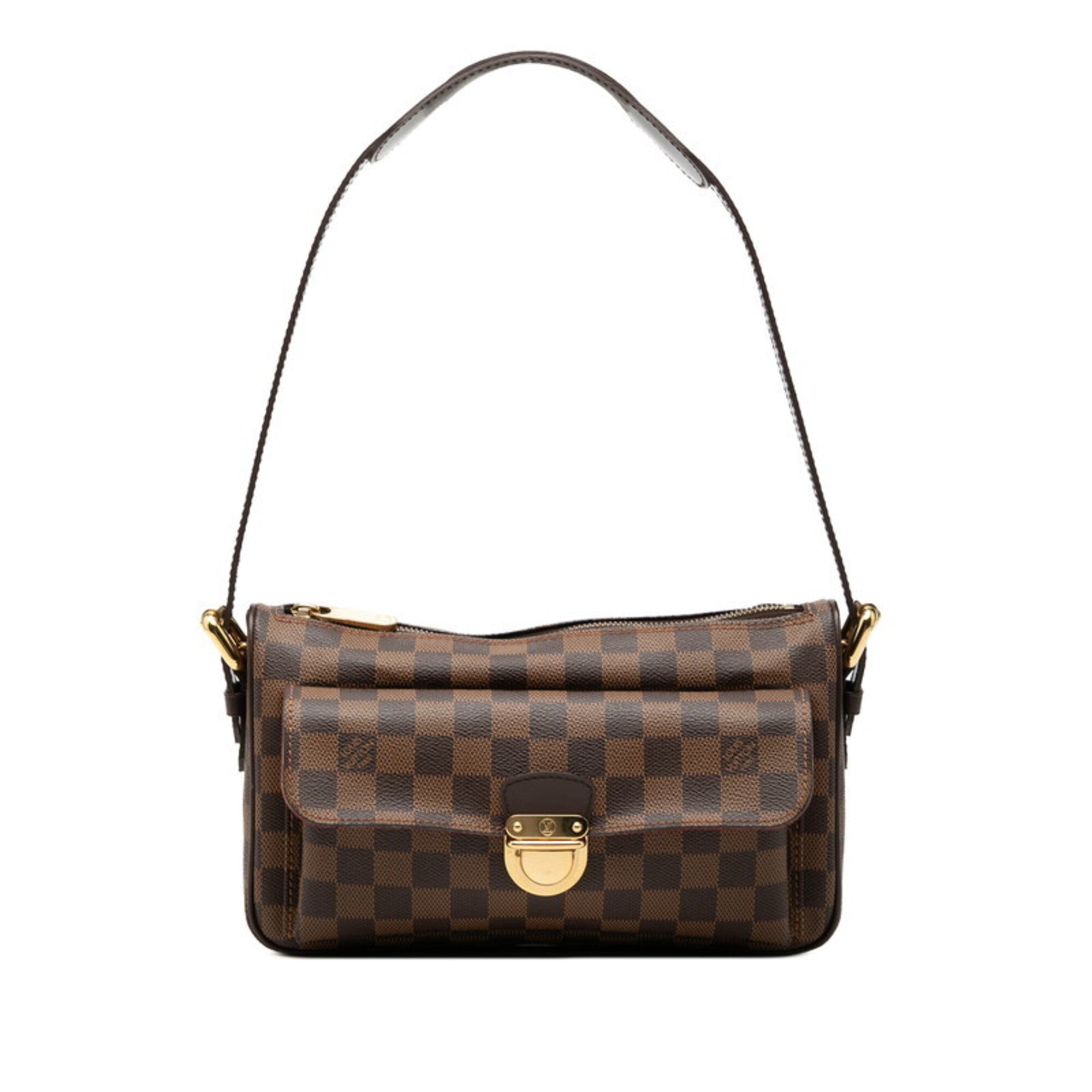 Louis Vuitton Brown Damier Canvas Pvc Leather Shoulder Bag (Pre-Owned)