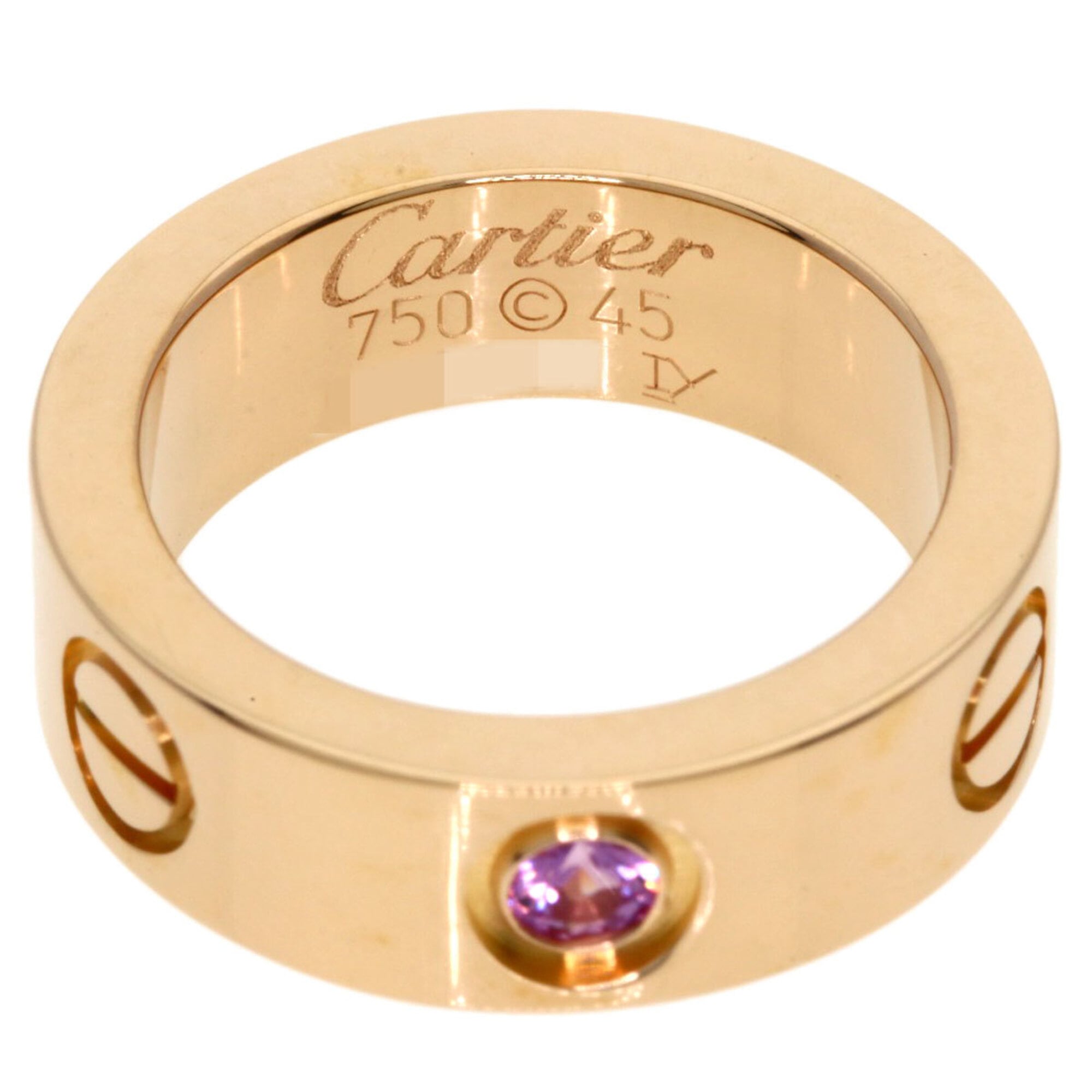 Cartier Love Pink Band Ring (Pre-Owned)
