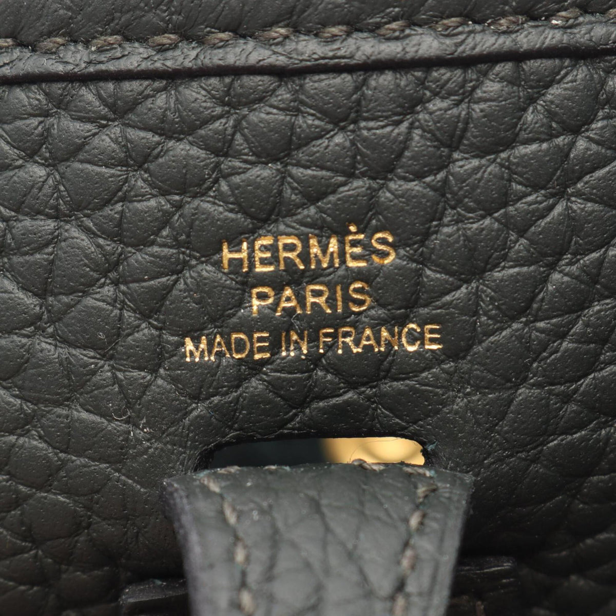 Hermes Green Taurillon Clemence Leather Handbag Shoulder Bag (Pre-Owned)