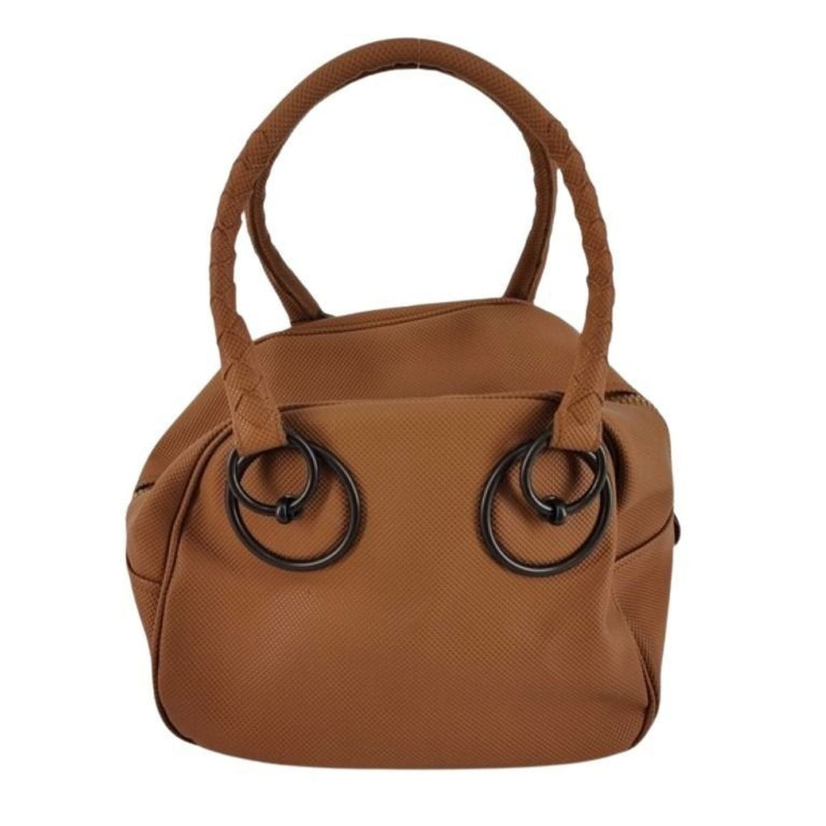 Bottega Veneta Brown Pvc Boston Bag Handbag (Pre-Owned)