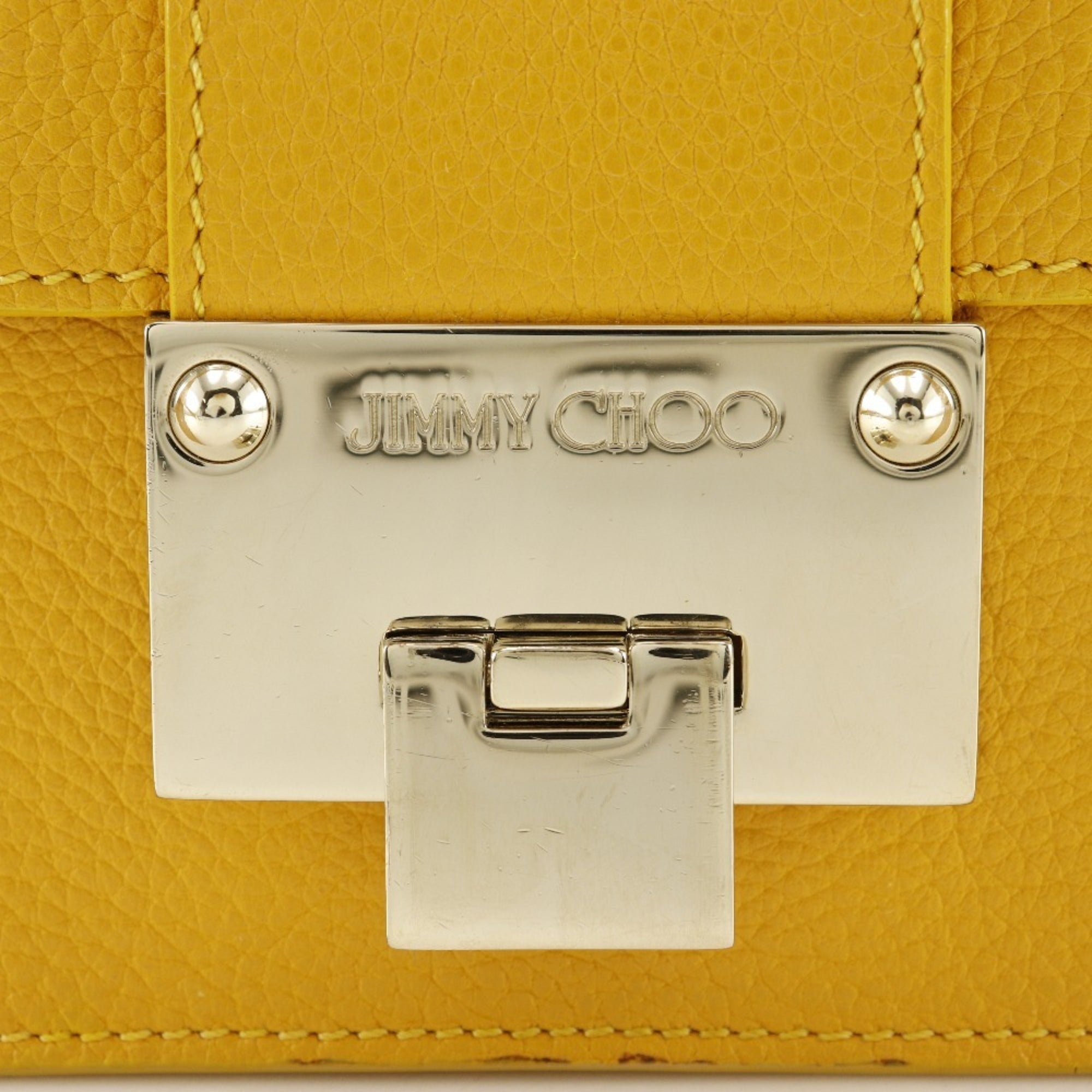 Jimmy Choo Yellow Leather Handbag (Pre-Owned)
