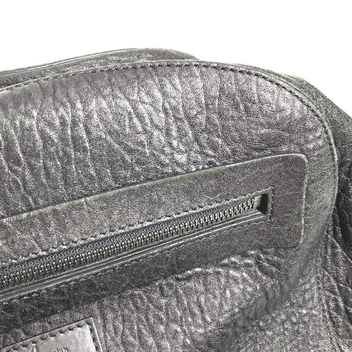Christian Louboutin Black Red Color Leather Backpack (Pre-Owned)