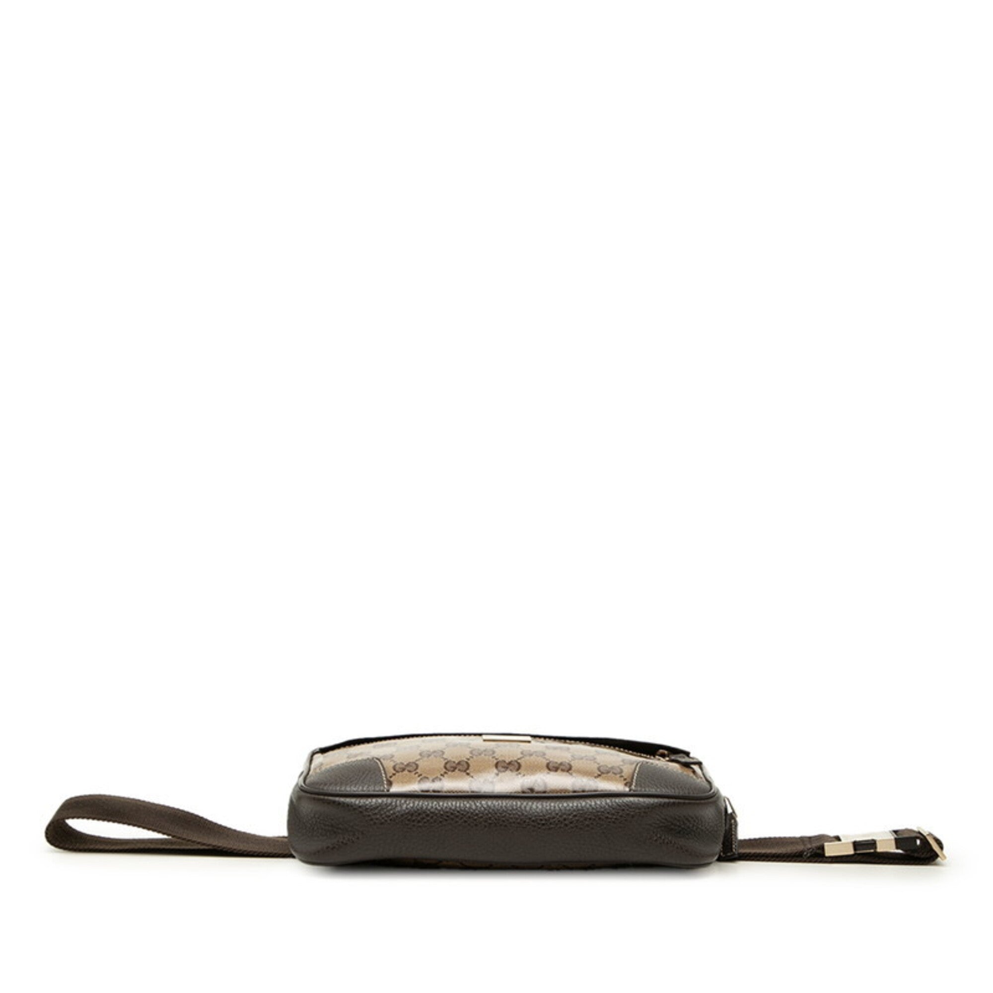 Gucci Beige Brown Pvc Leather Sling Bag (Pre-Owned)