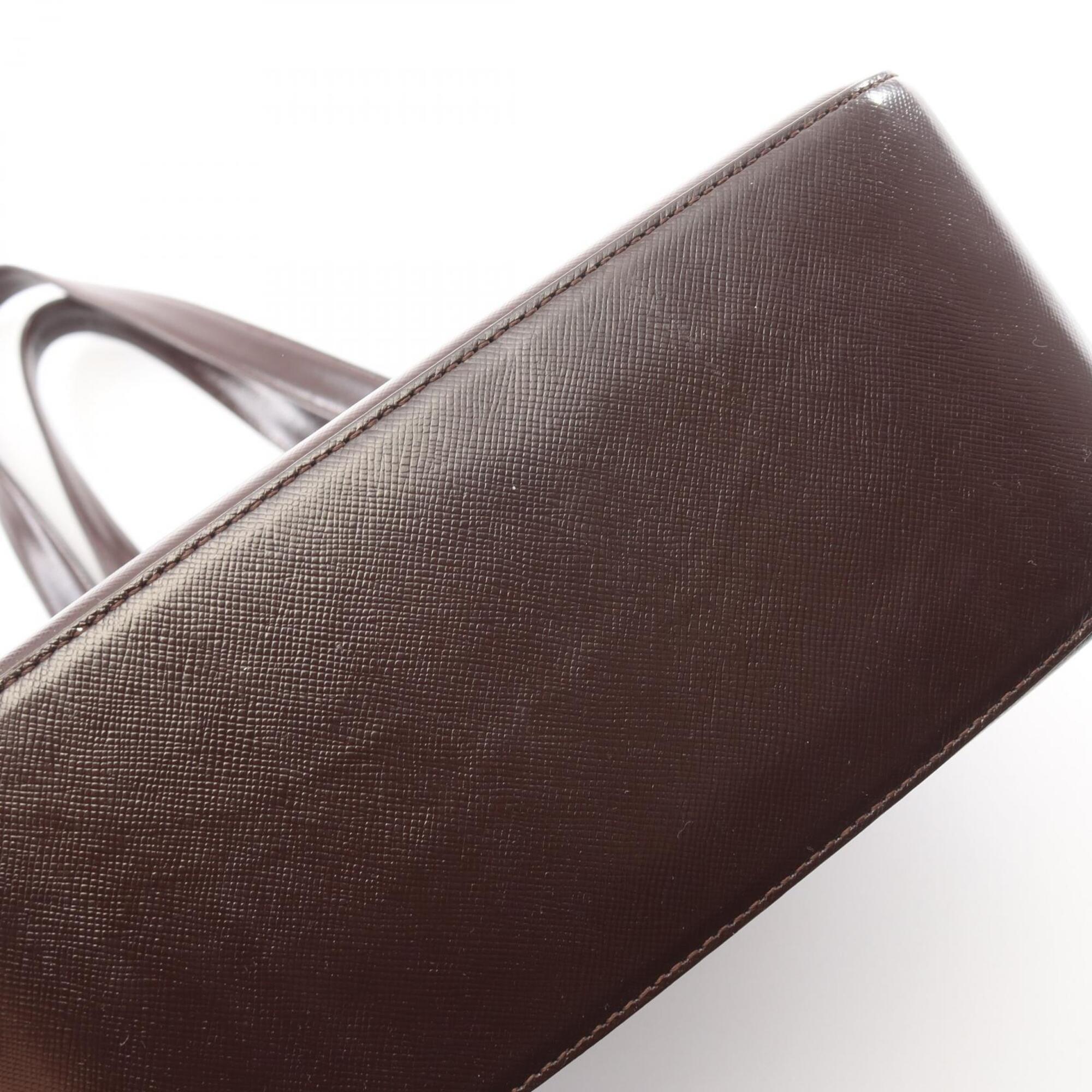 Burberry Beige Brown Multi-Color Canvas Leather Handbag Tote Bag (Pre-Owned)