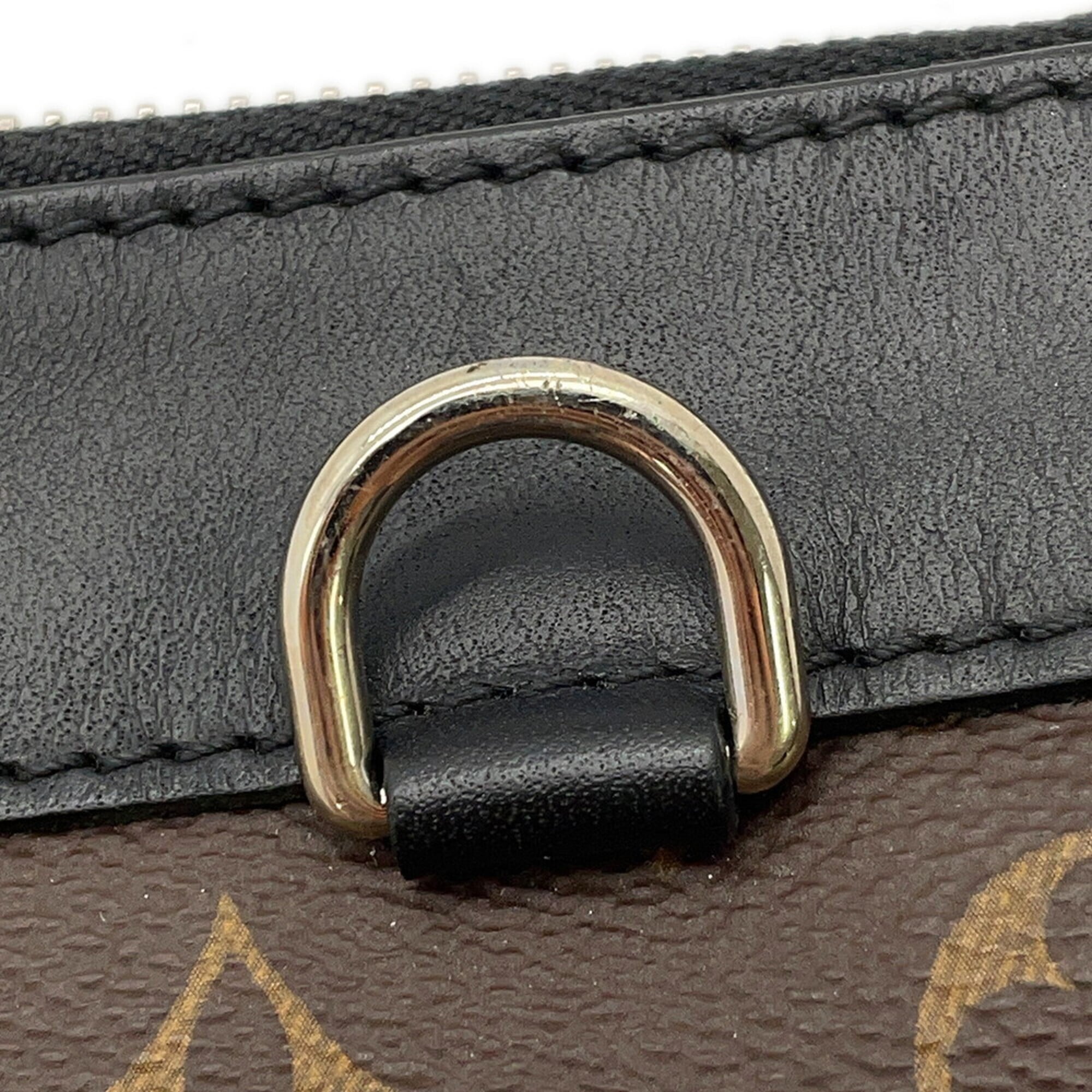 Louis Vuitton Monogram Macassar Black Noir Clutch Bag Handbag (Pre-Owned)