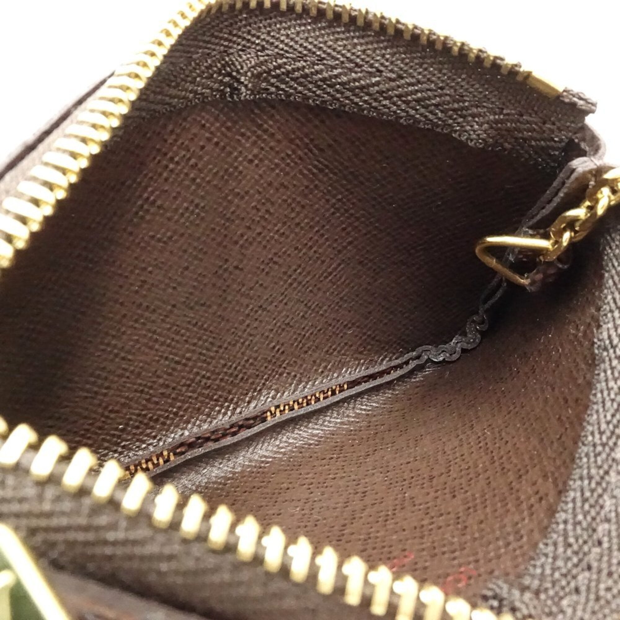 Louis Vuitton Ebene Damier Canvas Coin Purse/Coin Case (Pre-Owned)