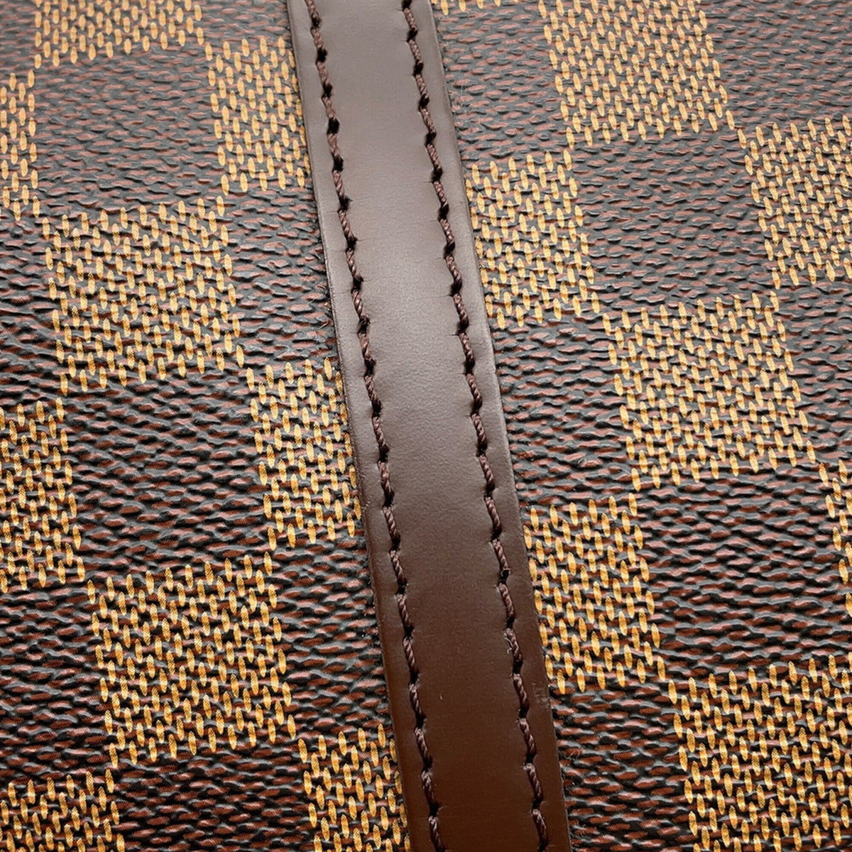 Louis Vuitton Damier Damier Canvas Ebene Red Color Handbag (Pre-Owned)
