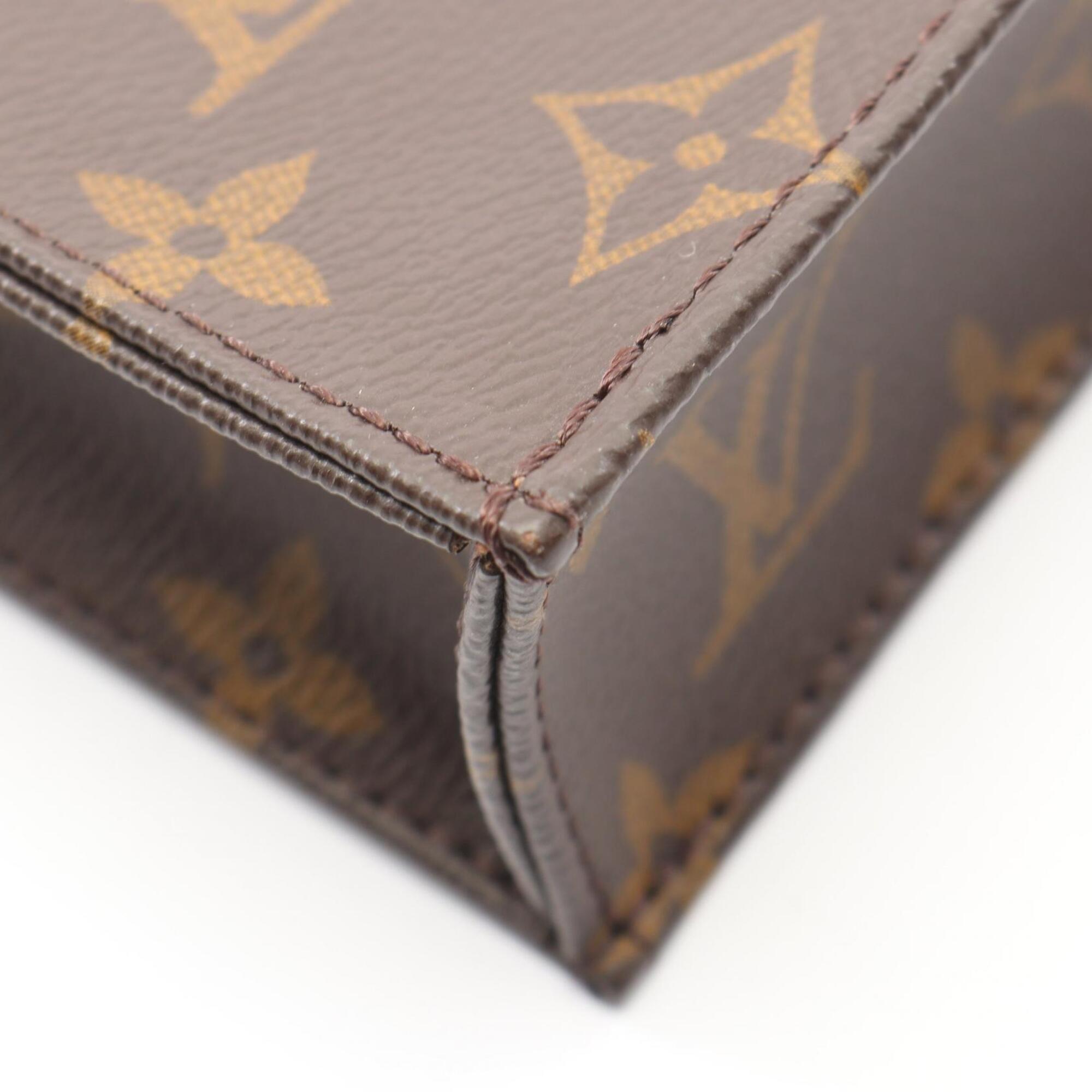 Louis Vuitton Brown Coated Canvas Leather Handbag (Pre-Owned)