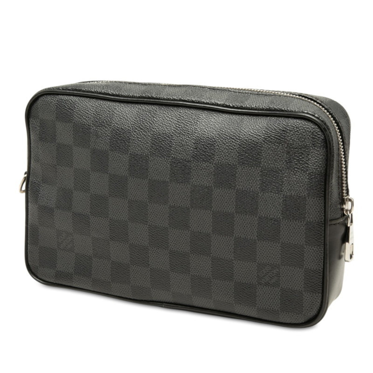 Louis Vuitton Black Pvc Leather Clutch Bag Pochette (Pre-Owned)
