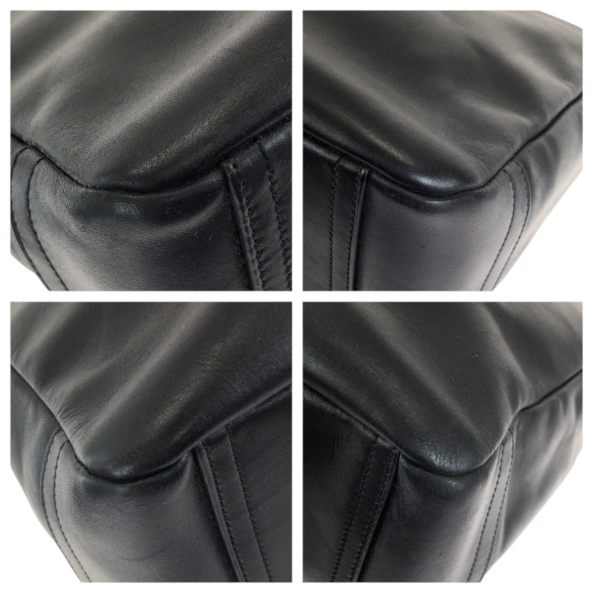 Coach Black Leather Briefcase Shoulder Bag (Pre-Owned)