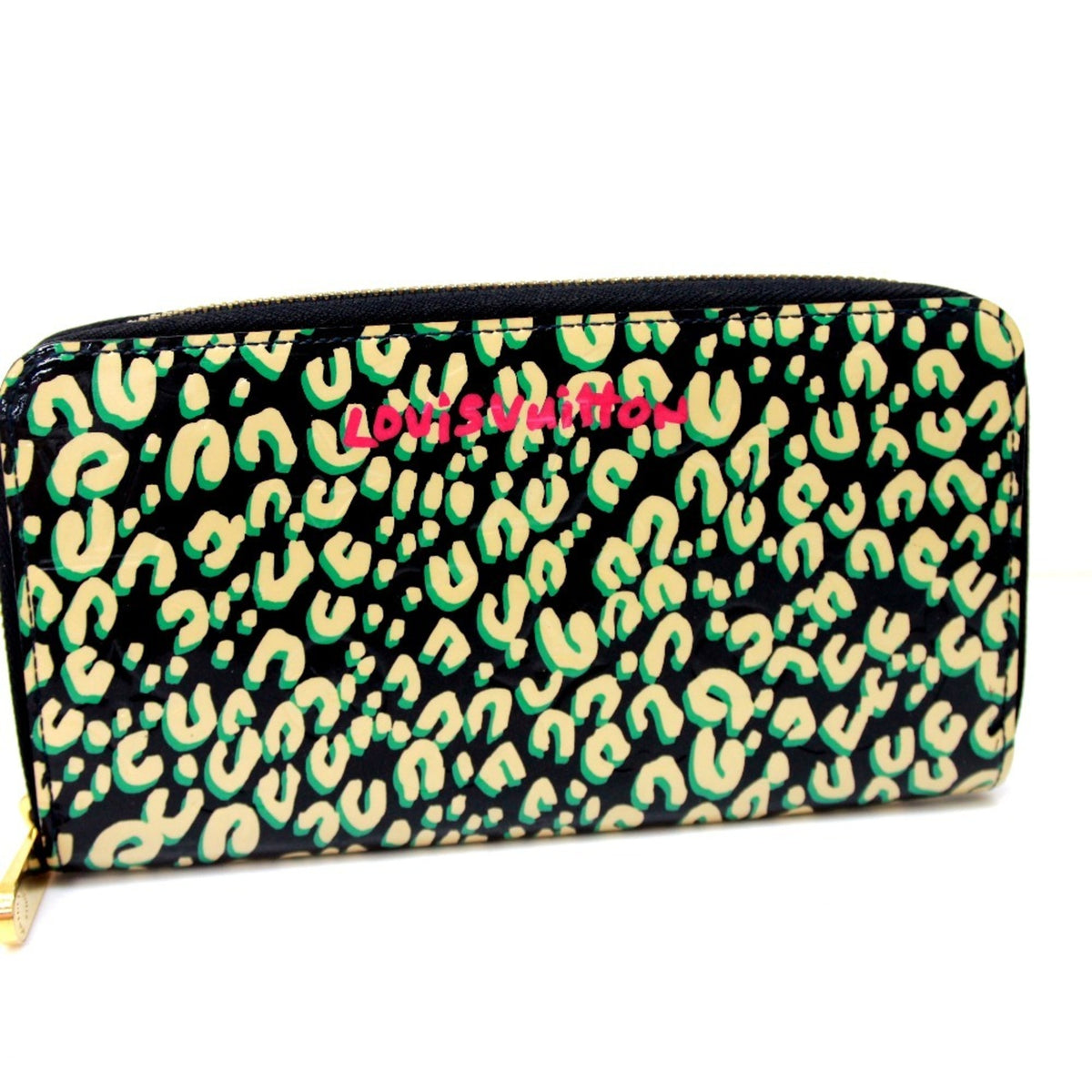 Louis Vuitton Black Patent Leather Long Wallet (Bi-Fold) (Pre-Owned)
