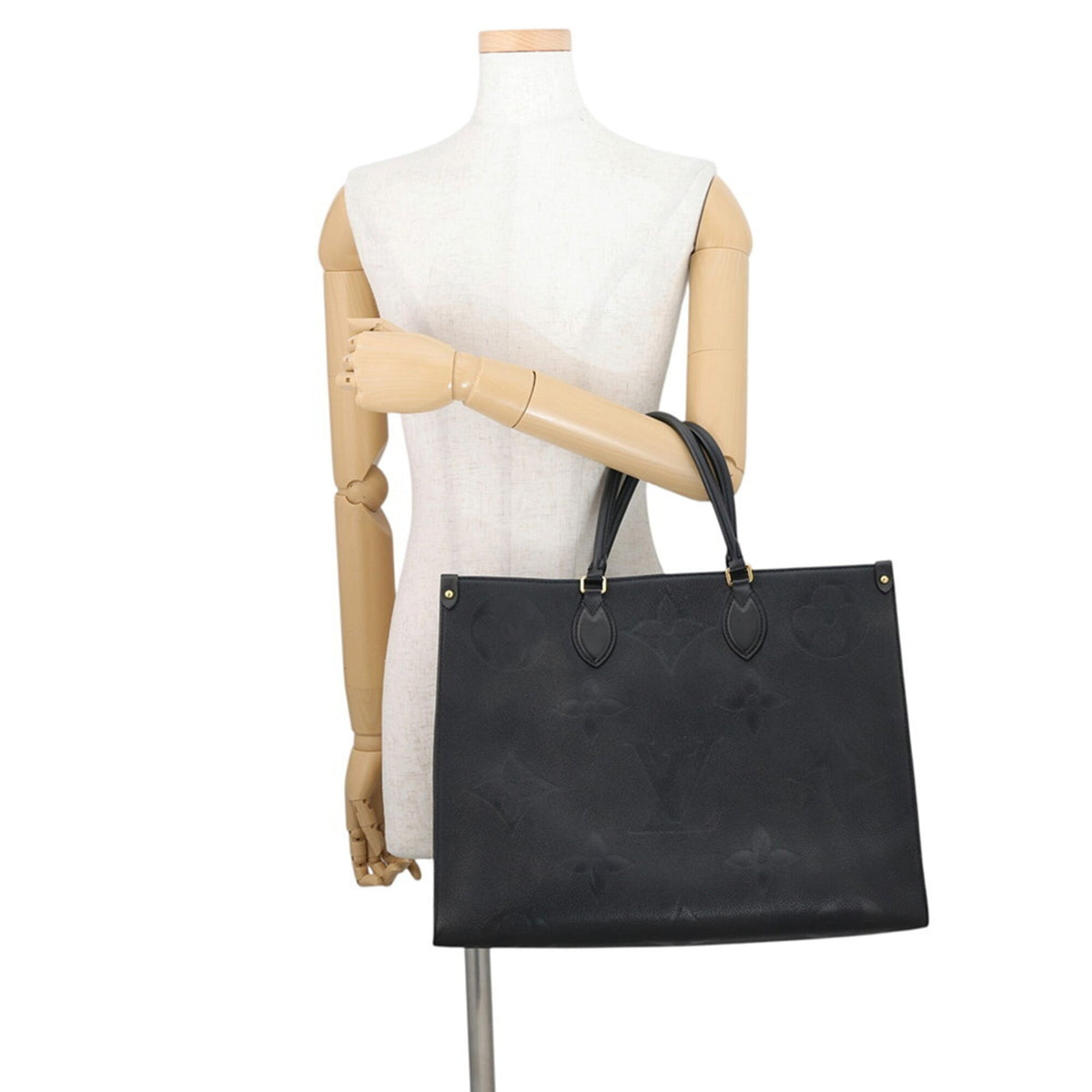Louis Vuitton Black Monogram Noir Monogram Empreinte Handbag Tote Bag (Pre-Owned)