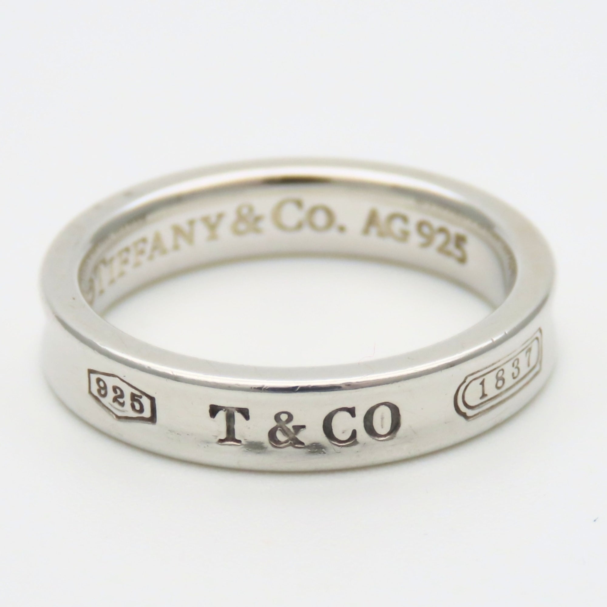 Tiffany Silver Silver 925 Band Ring (Pre-Owned)