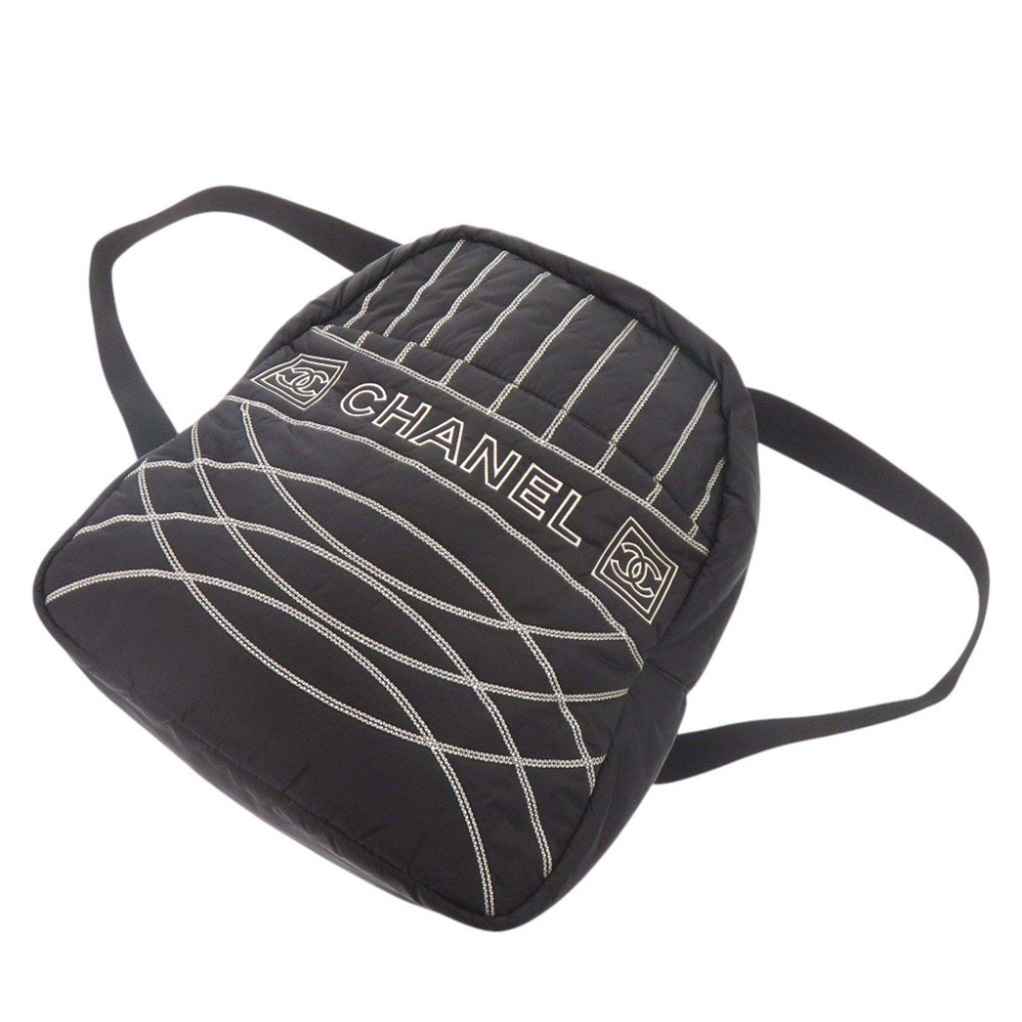 Chanel Black Nylon Backpack (Pre-Owned)