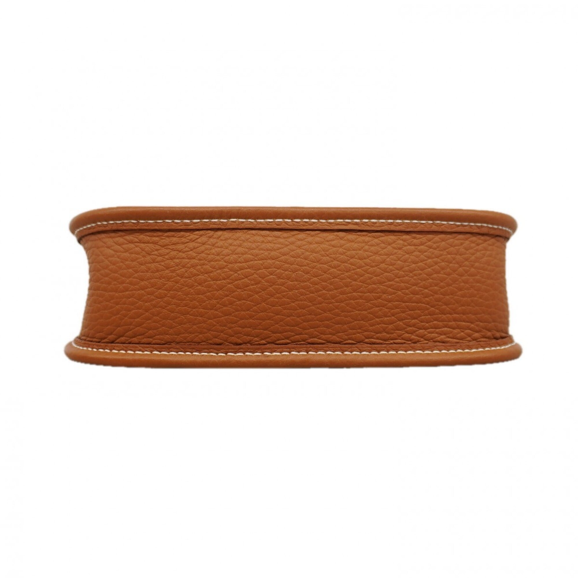 Hermes Gold Taurillon Clemence Leather Shoulder Bag (Pre-Owned)