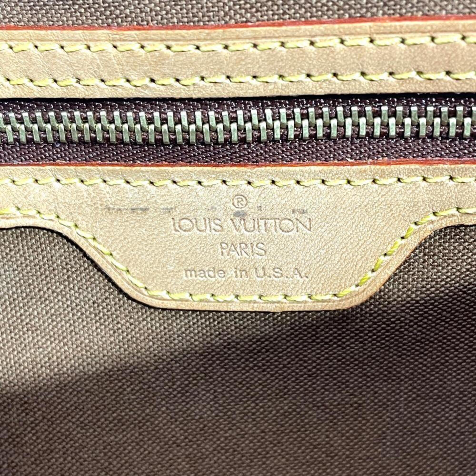 Louis Vuitton Brown Monogram Canvas Shoulder Bag (Pre-Owned)