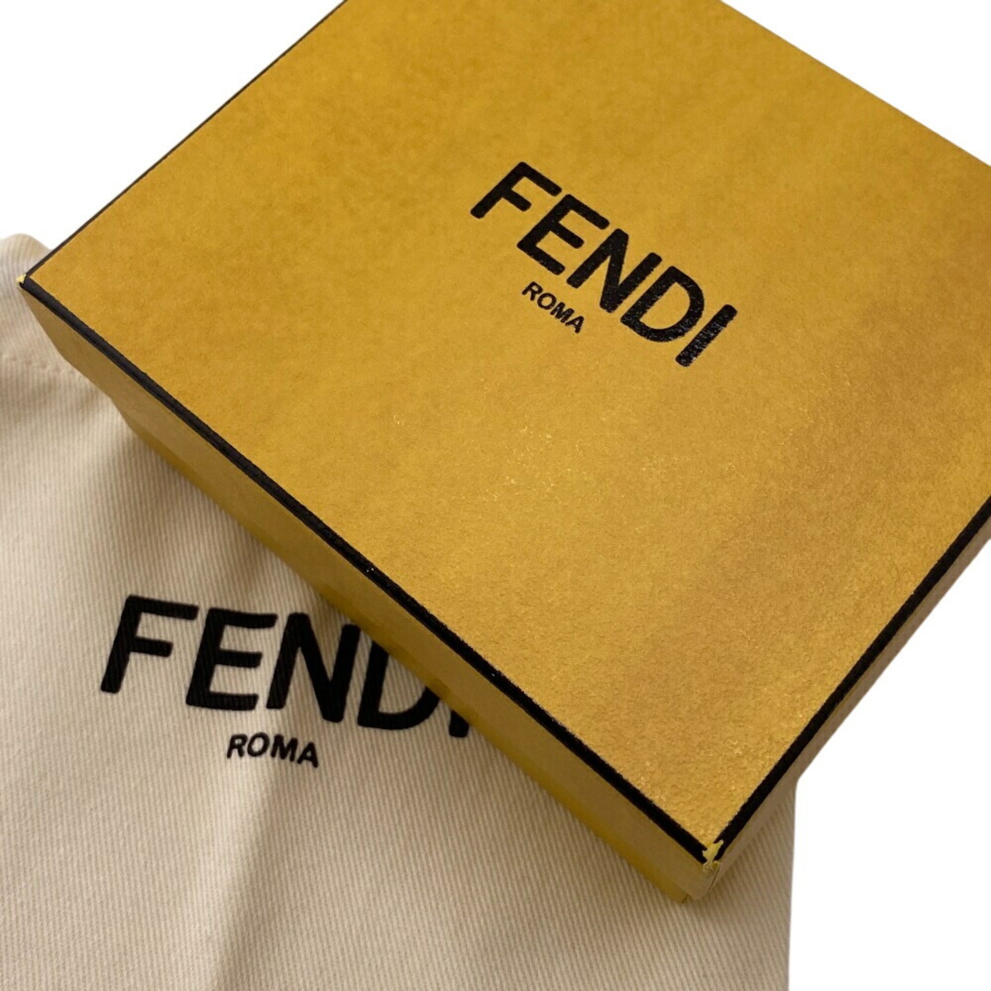 Fendi Yellow Leather Wallet (Tri-Fold) (Pre-Owned)