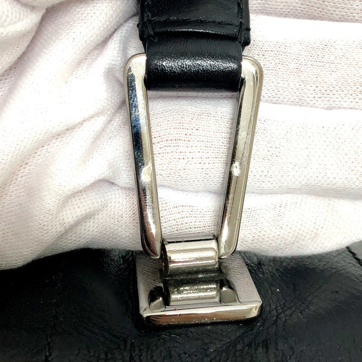 Chanel Black Leather Handbag Tote Bag (Pre-Owned)