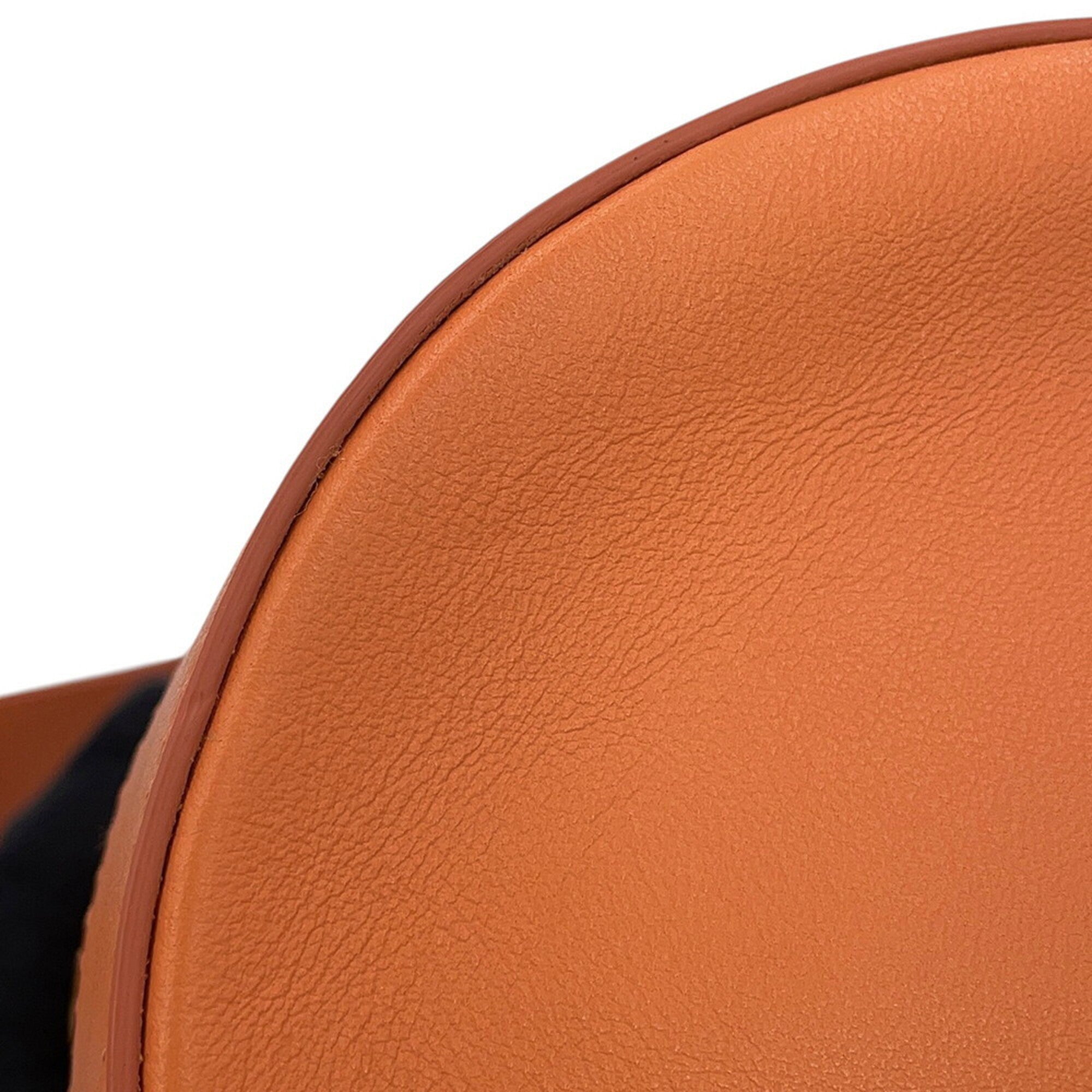 Bvlgari Orange Leather Handbag Shoulder Bag (Pre-Owned)
