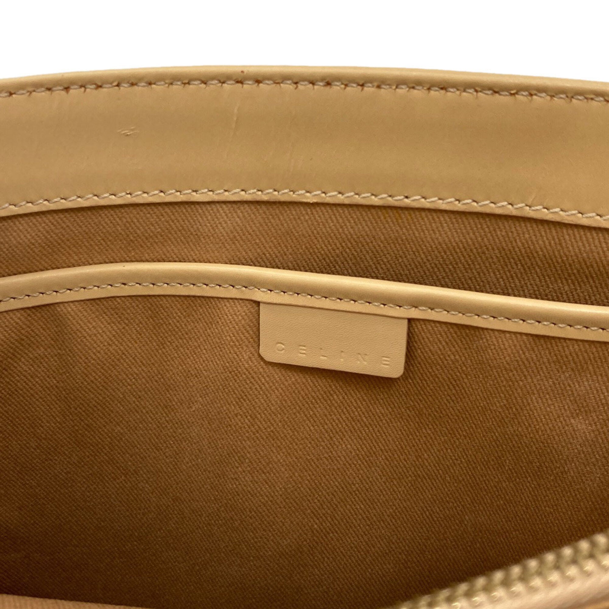 Celine Beige Leather Handbag (Pre-Owned)