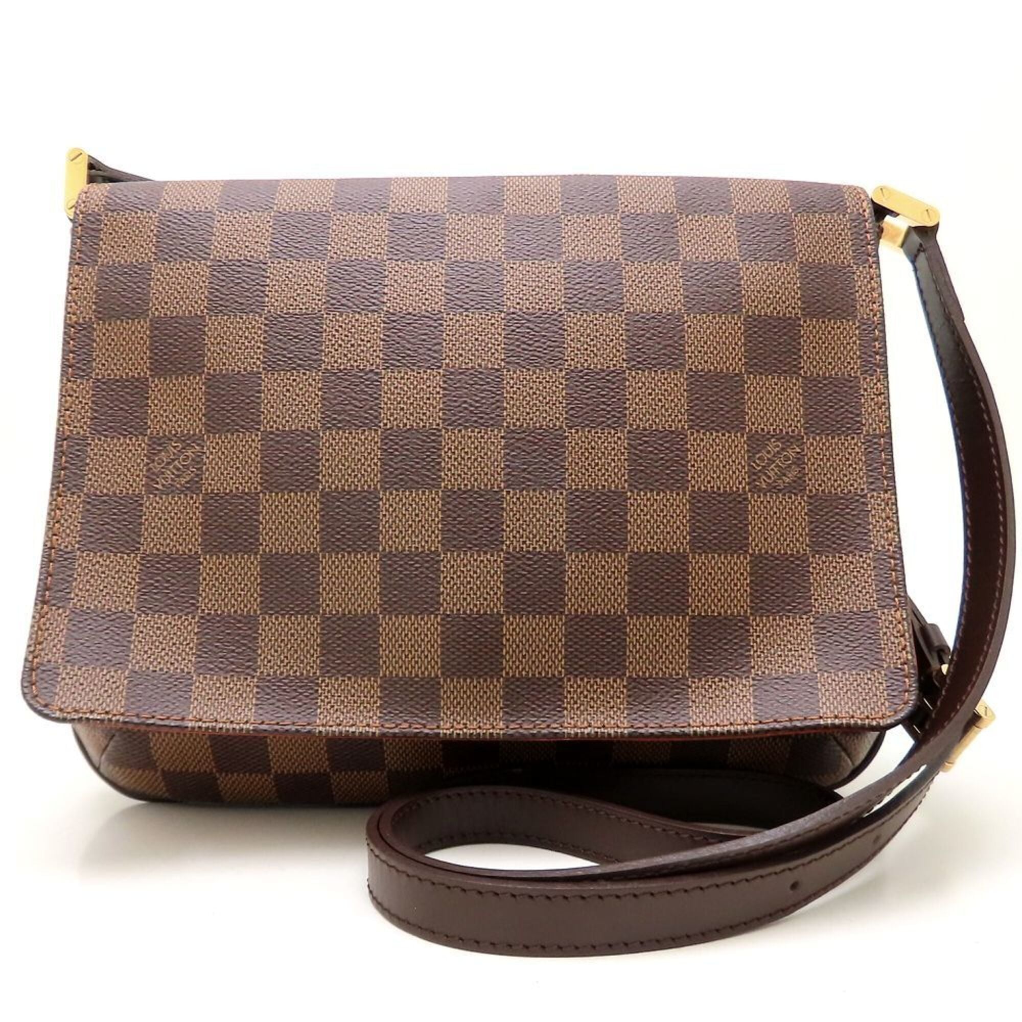 Louis Vuitton Ebene Damier Canvas Shoulder Bag (Pre-Owned)