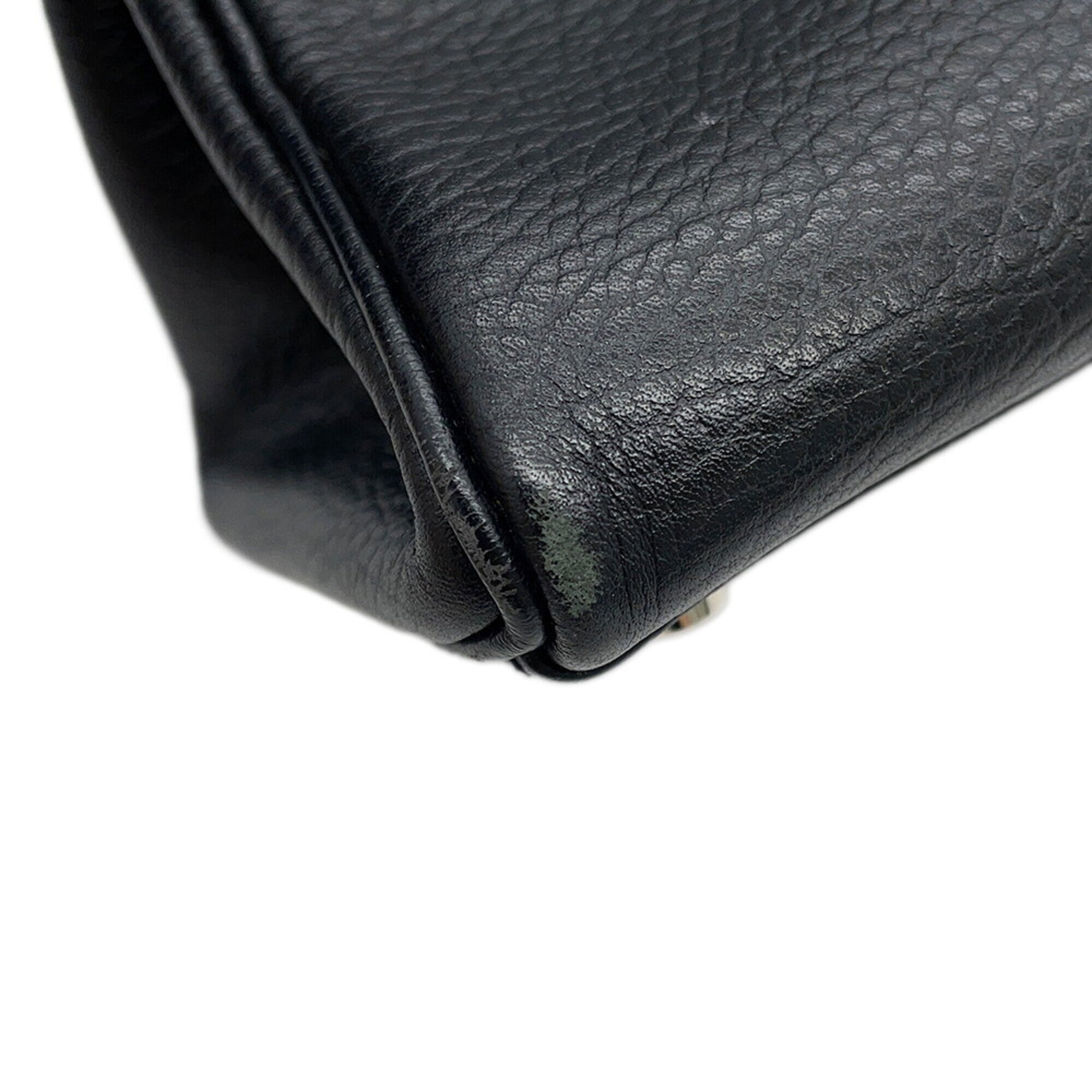 Hermes Kelly Black Ardennes Leather Handbag (Pre-Owned)