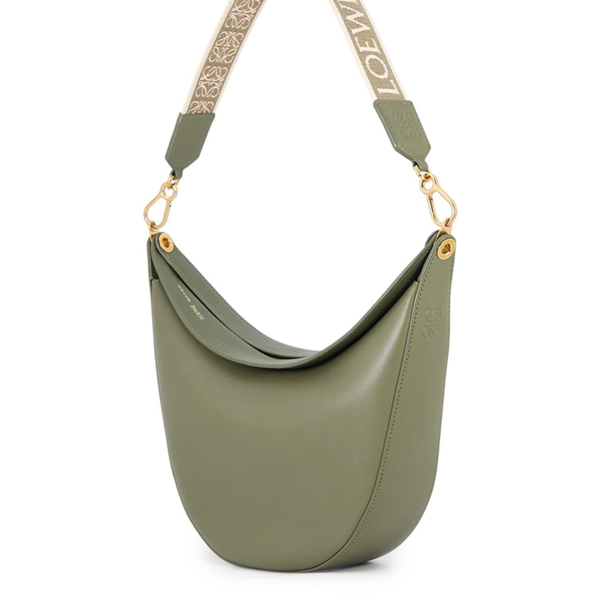 Loewe Khaki Leather Shoulder Bag (Pre-Owned)