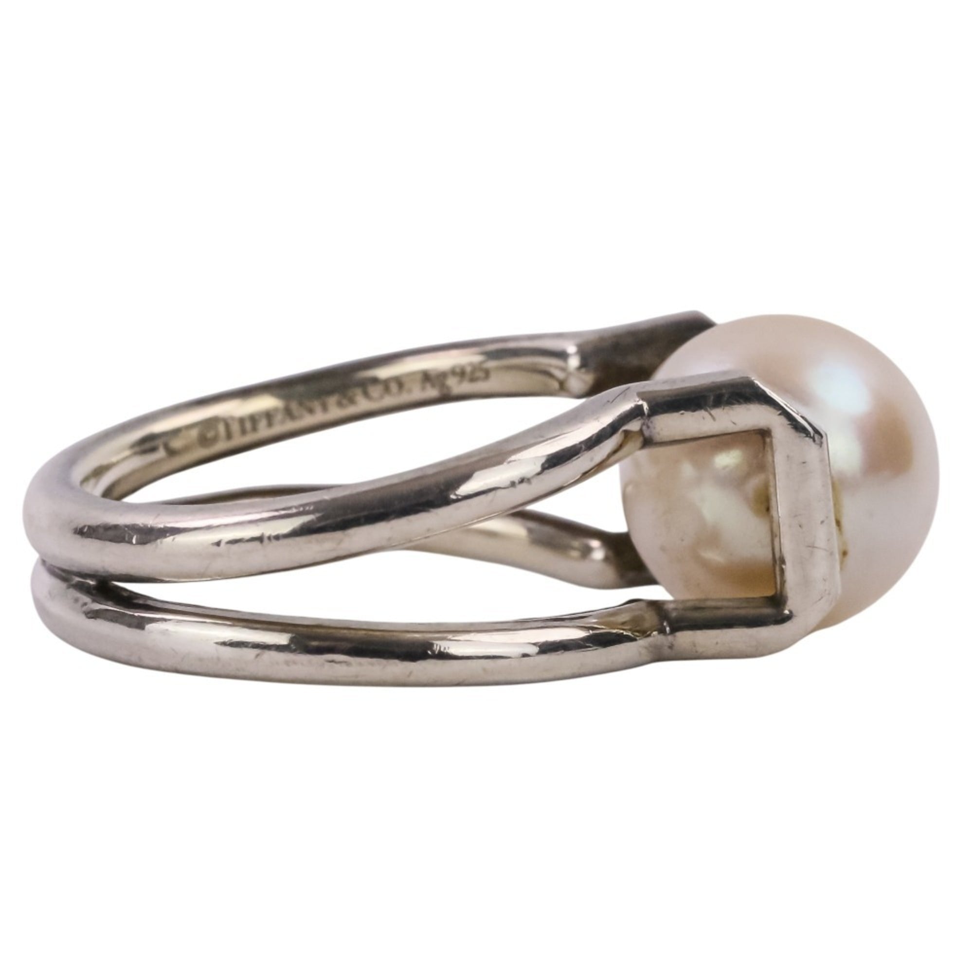 Tiffany Silver Silver 925 Band Ring (Pre-Owned)