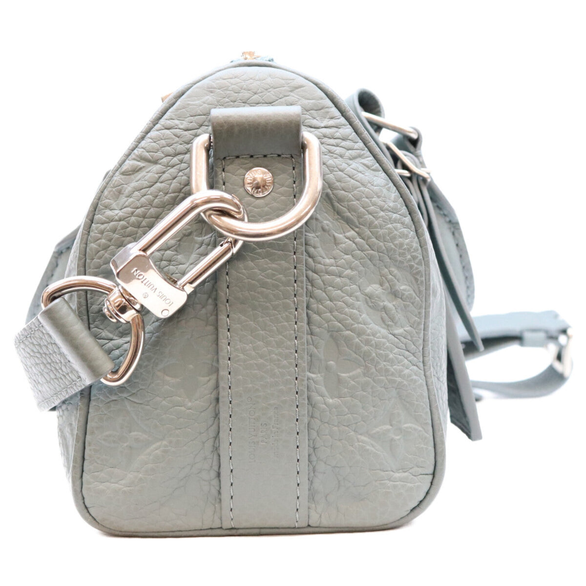 Louis Vuitton Green Leather Boston Bag Shoulder Bag (Pre-Owned)