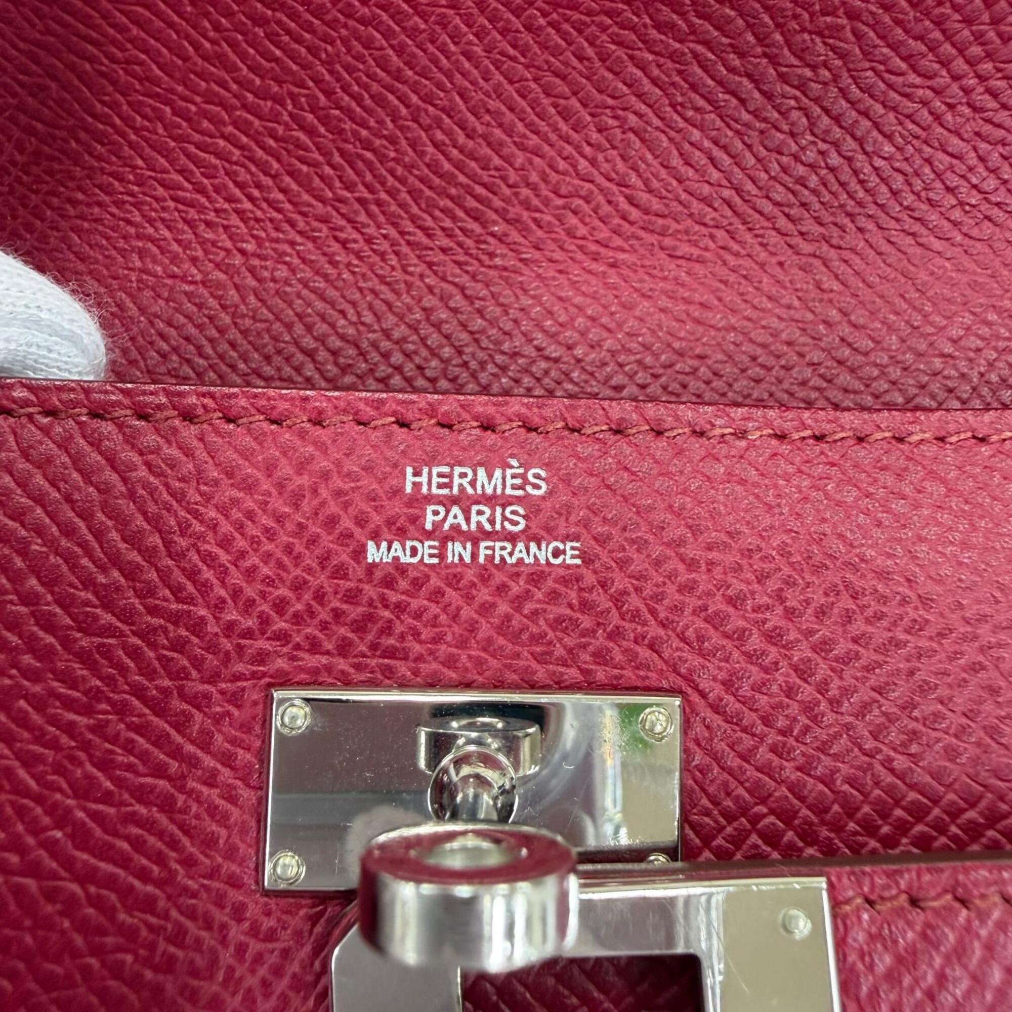 Hermes Ruby Epsom Leather Long Wallet (Bi-Fold) (Pre-Owned)
