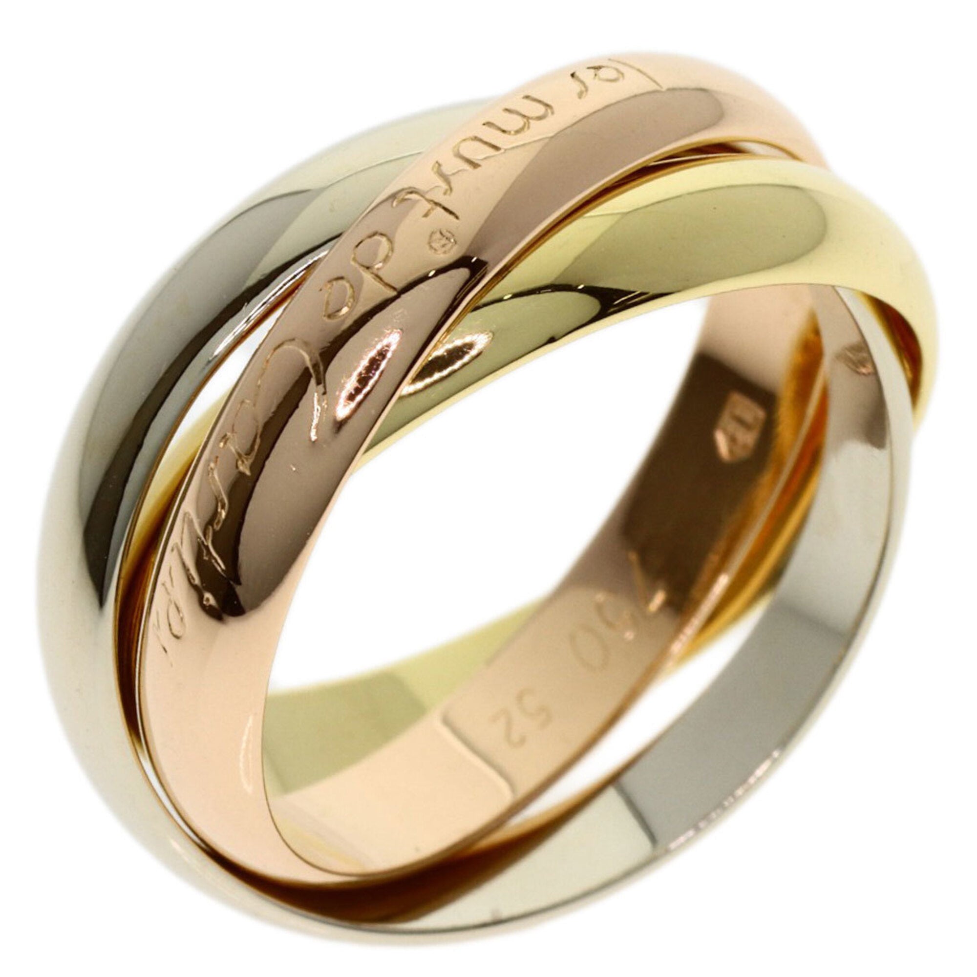 Cartier Yellow Gold (18K) Pink Gold (18K) White Gold (18K) Band Ring (Pre-Owned)