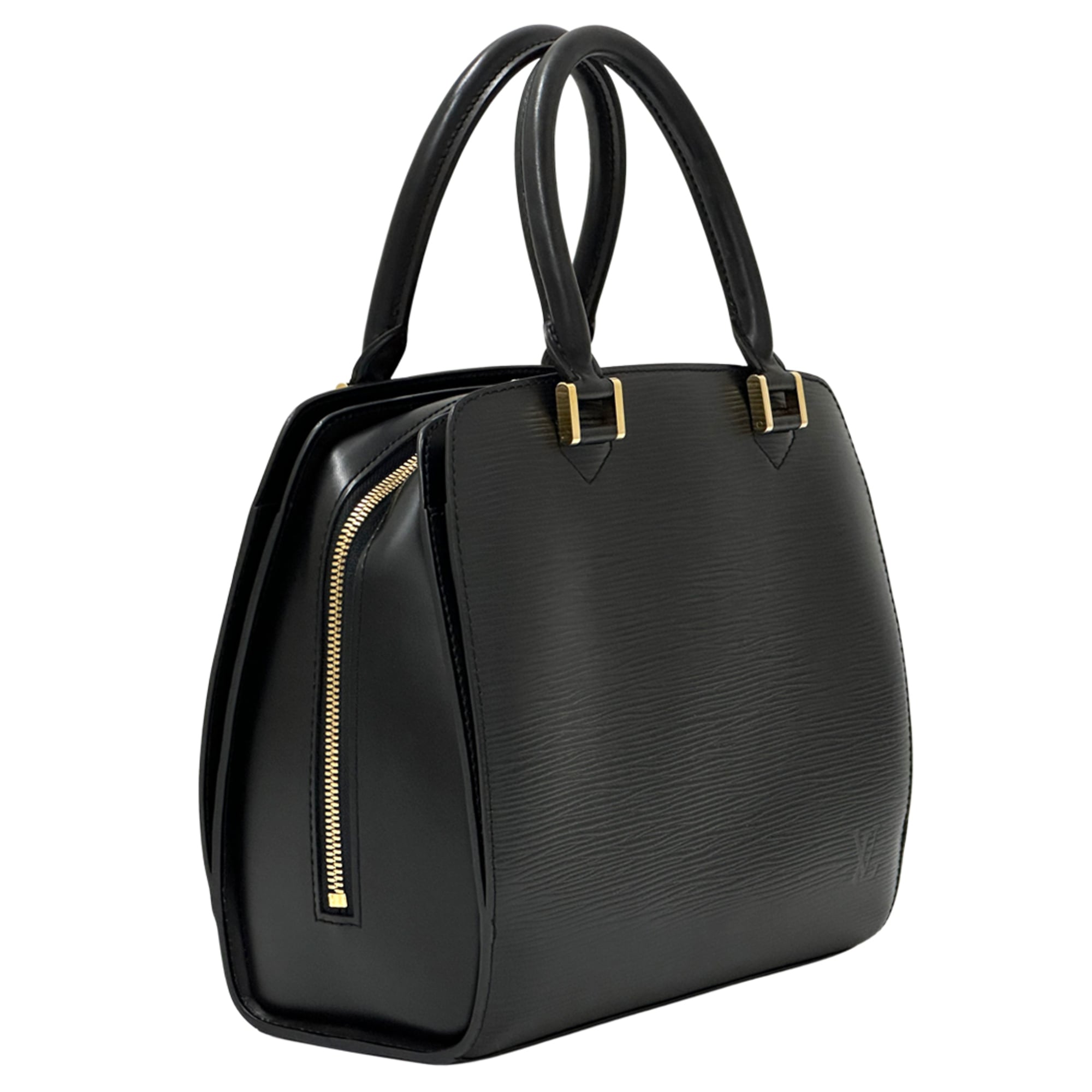 Louis Vuitton Black Noir Epi Leather Handbag (Pre-Owned)