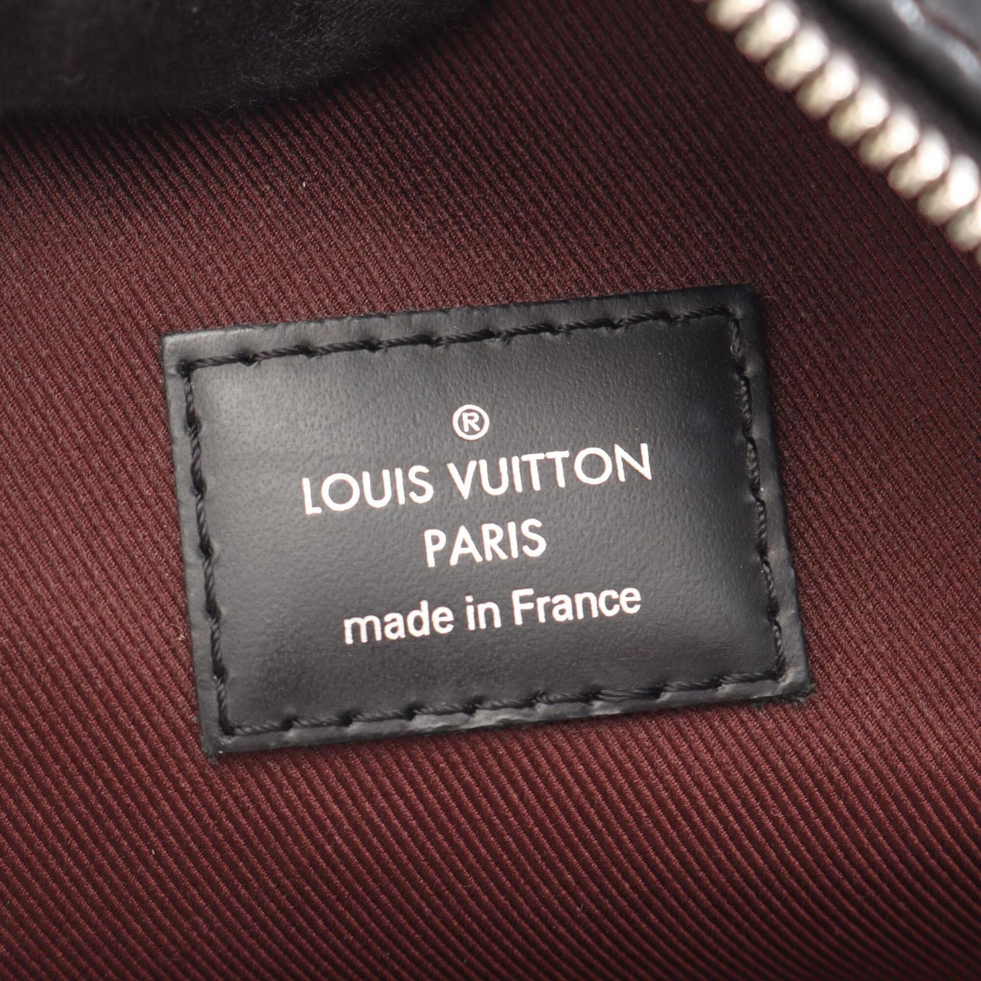 Louis Vuitton Black Brown Monogram Macassar Coated Canvas Leather Backpack (Pre-Owned)