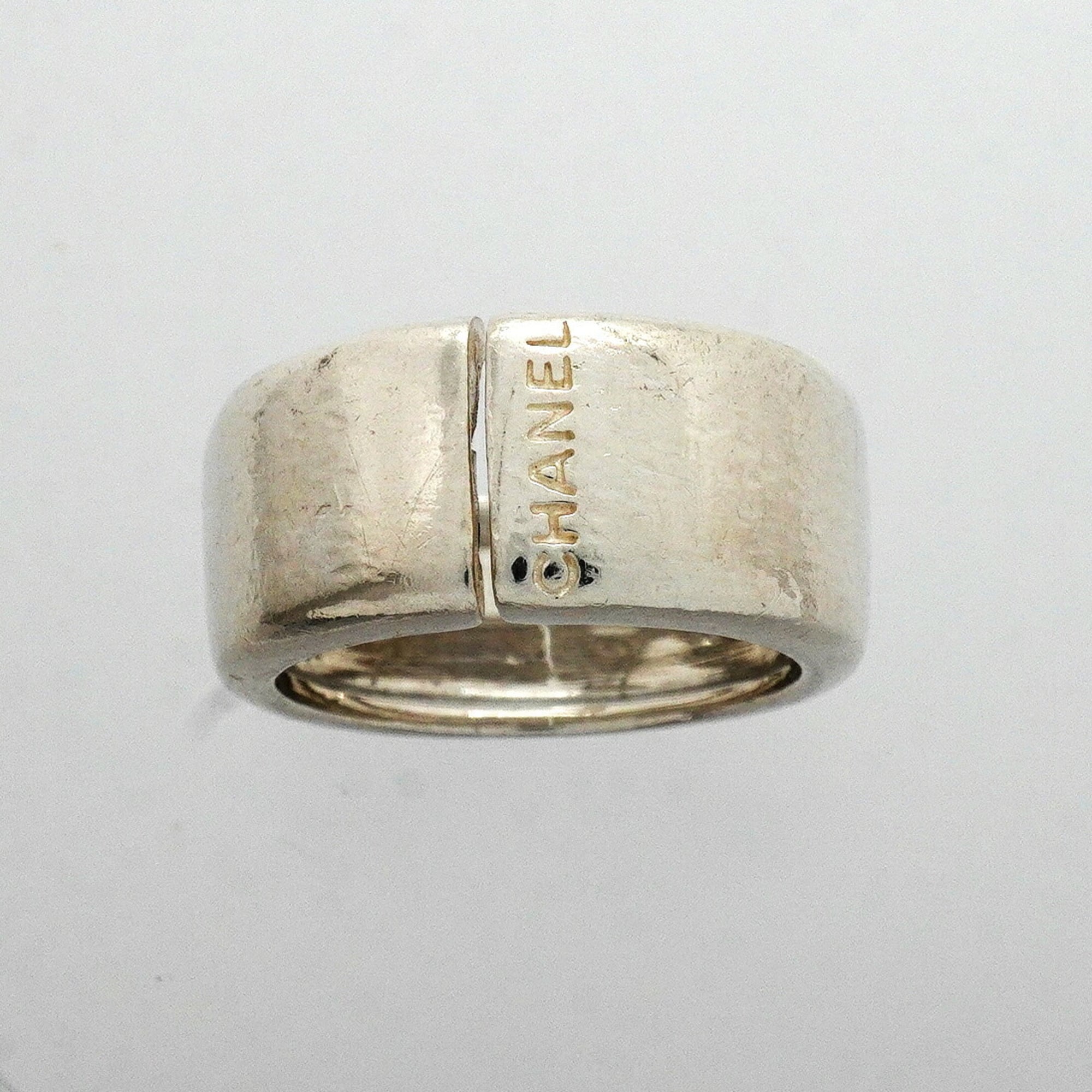 Chanel Silver 925 Band Ring (Pre-Owned)