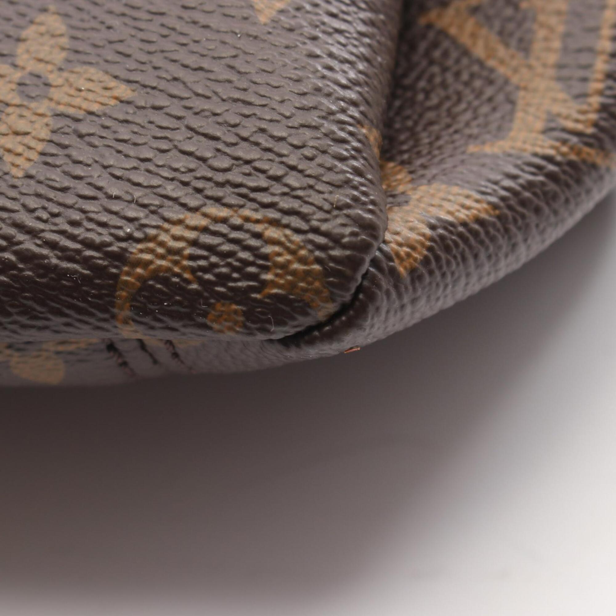 Louis Vuitton Brown Monogram Saffron Yellow Coated Canvas Leather Handbag (Pre-Owned)